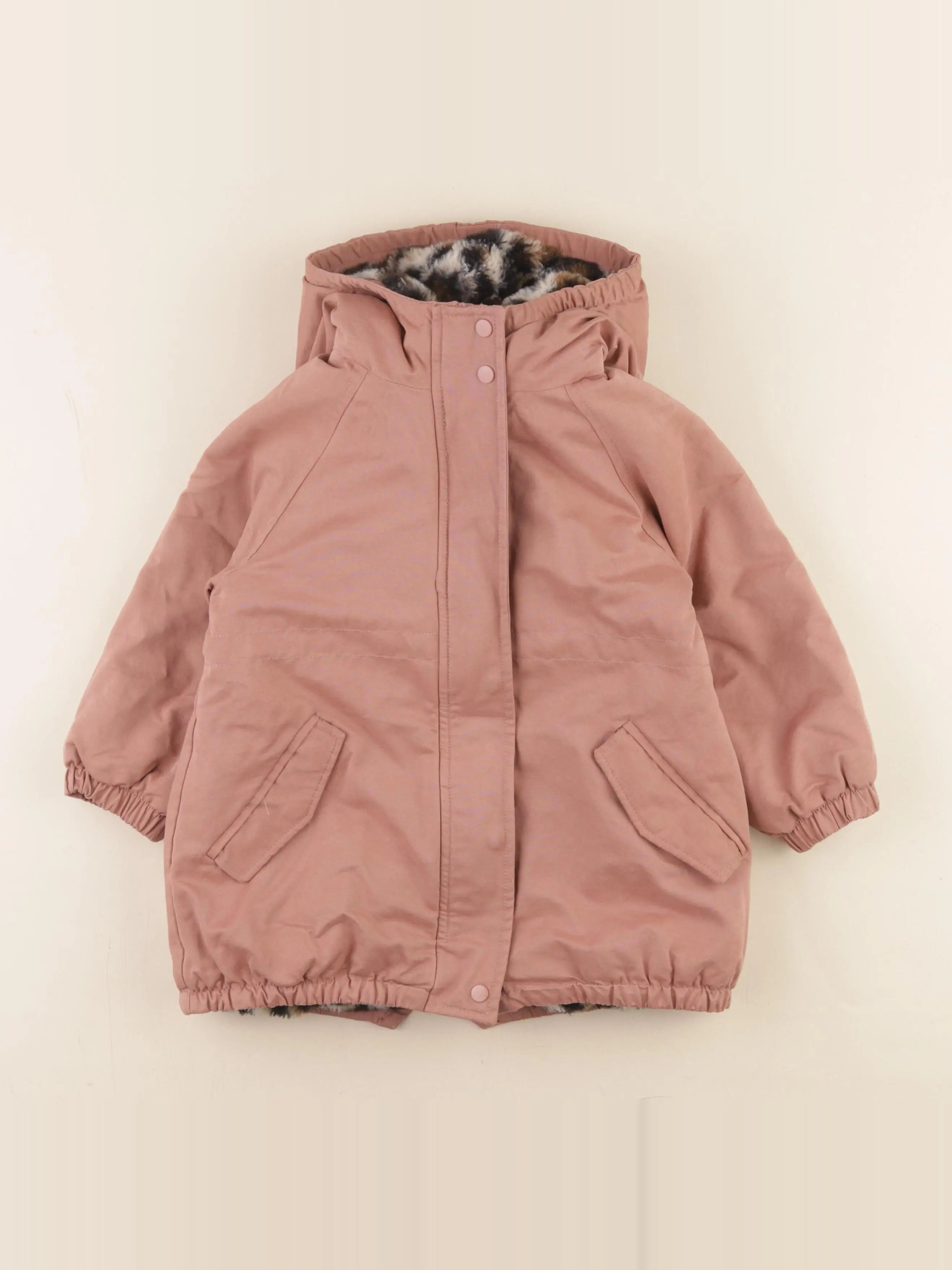 Vertbaudet - parka rose - 4 ans
