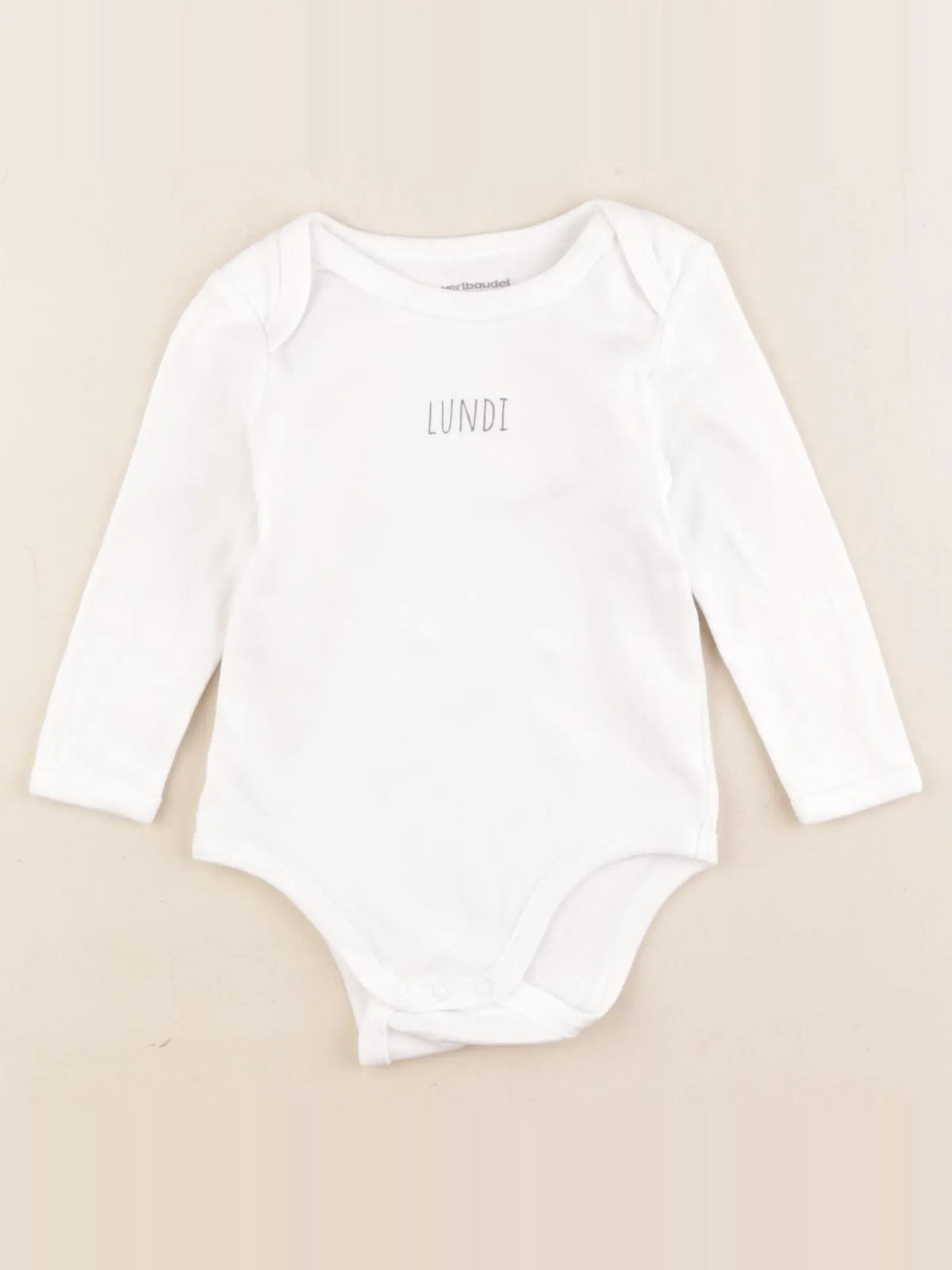 Vertbaudet - body blanc - 12 mois