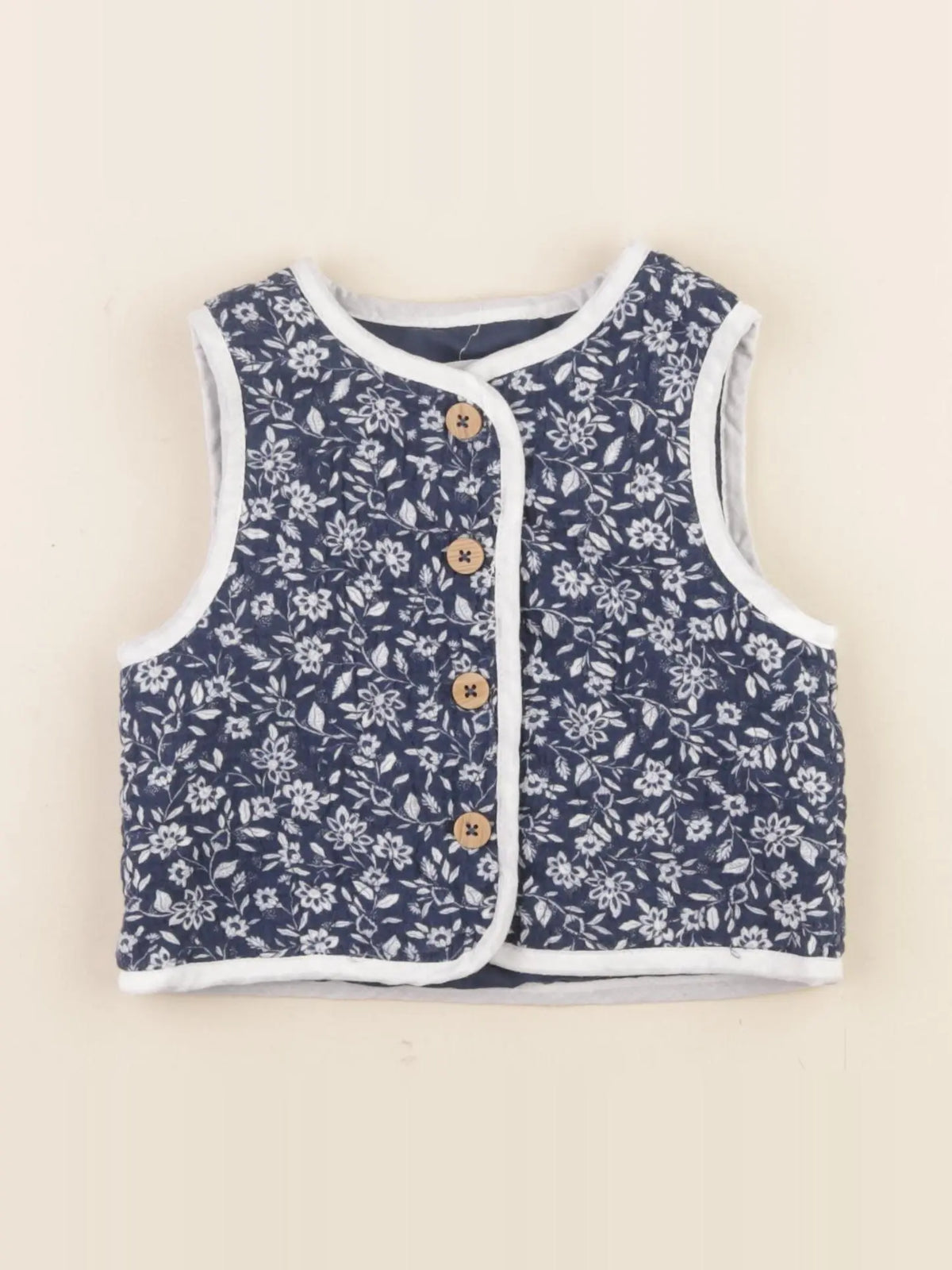 Vertbaudet - gilet bleu - 18 mois