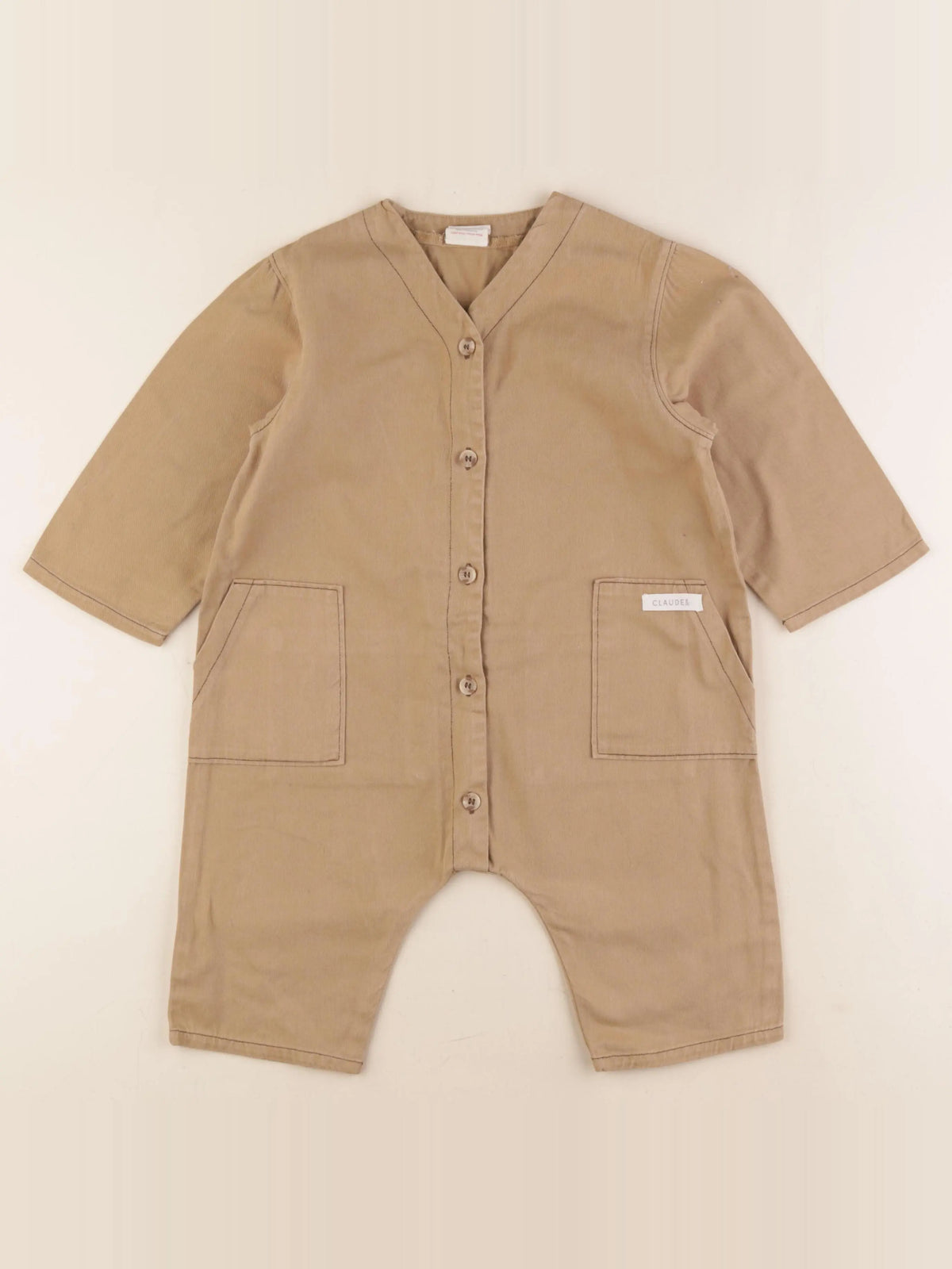 Claude & co - combinaison beige - 9/12 mois