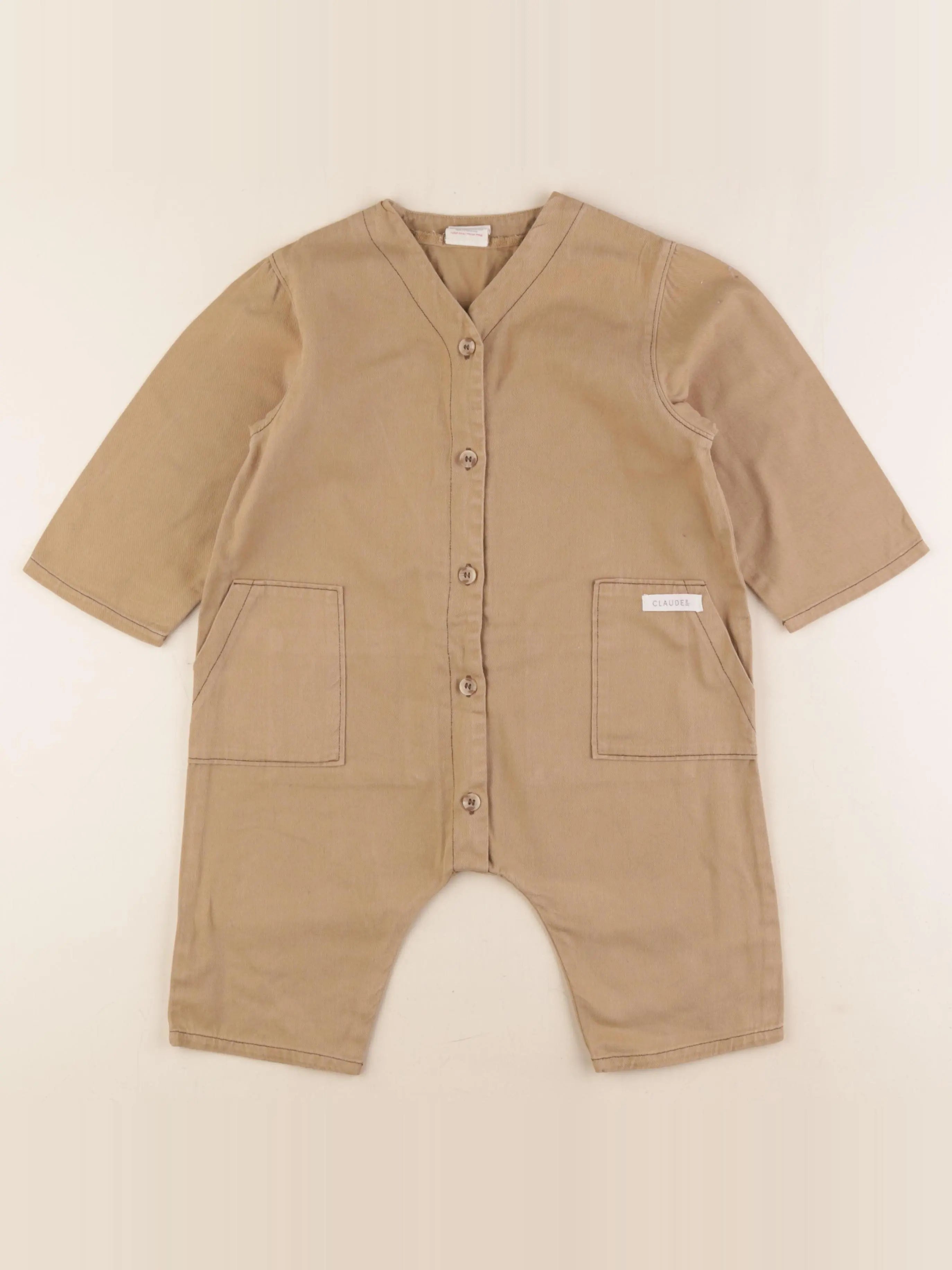 Claude & co - combinaison beige - 9/12 mois