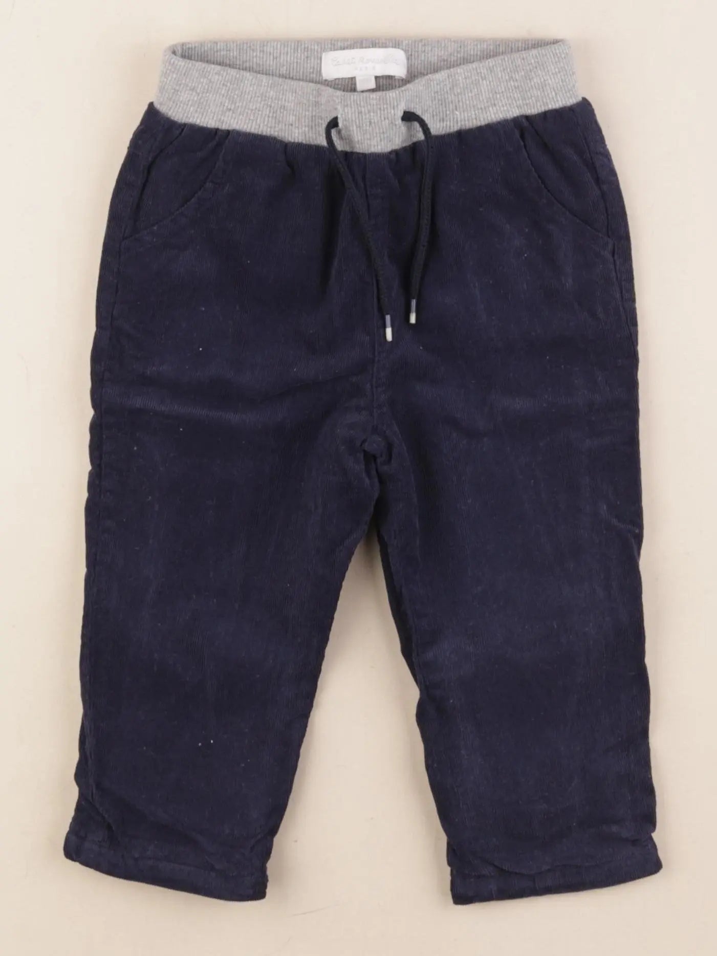 Cadet Rousselle - pantalon doublé bleu - 18 mois