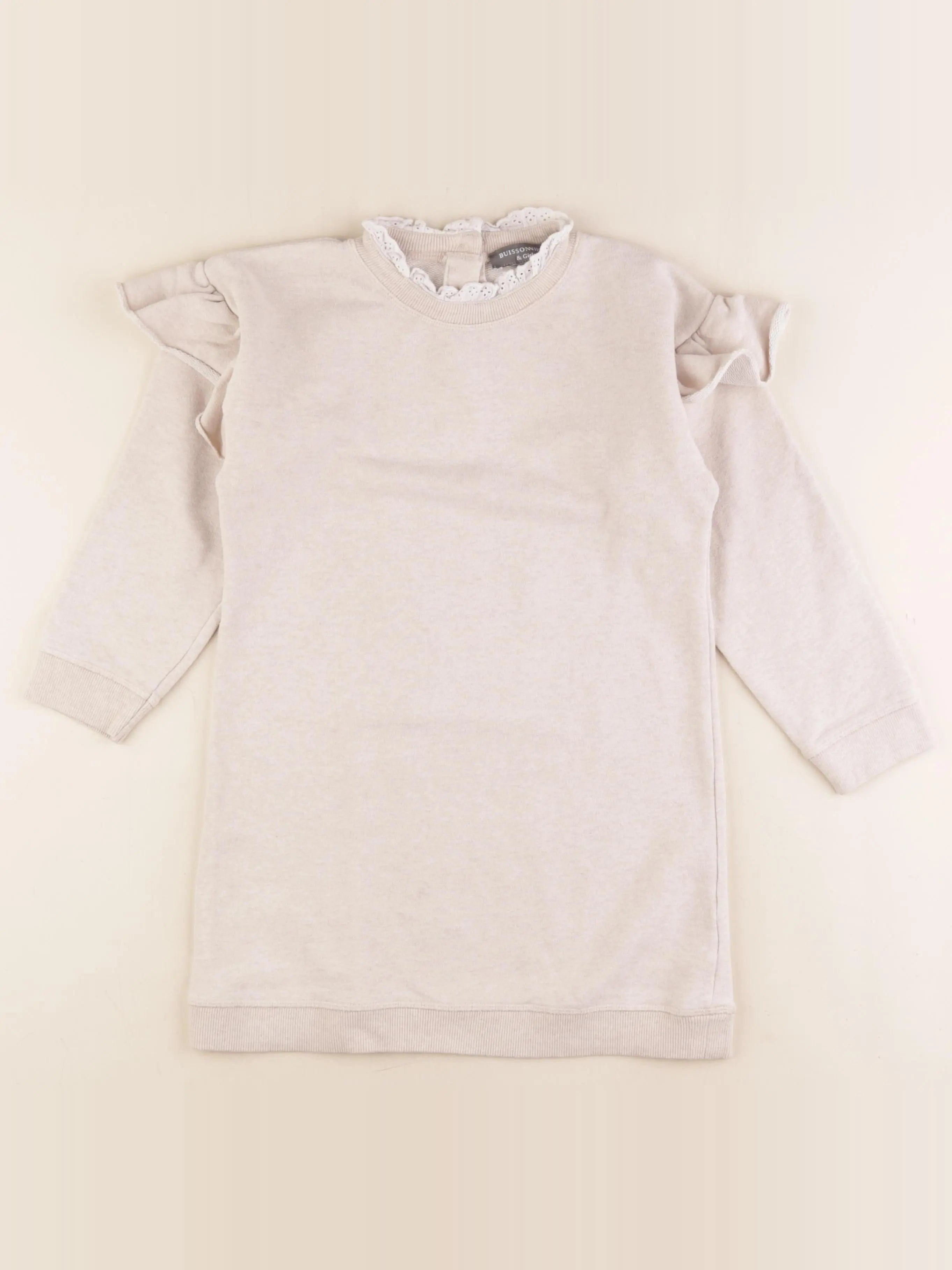 Buissonnière - sweat beige - 8 ans