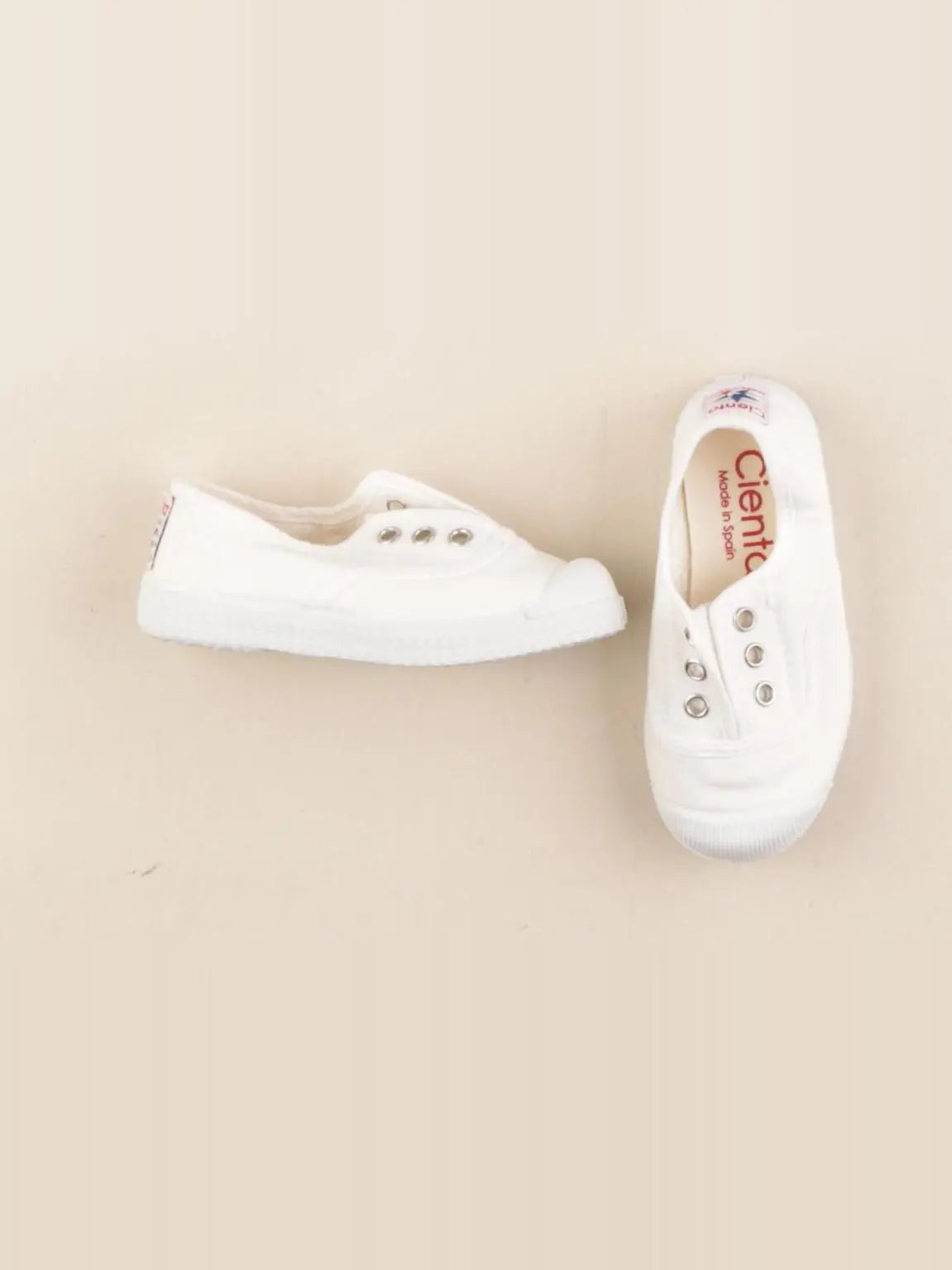 Cienta - tennis élastiqué beige - pointure 23