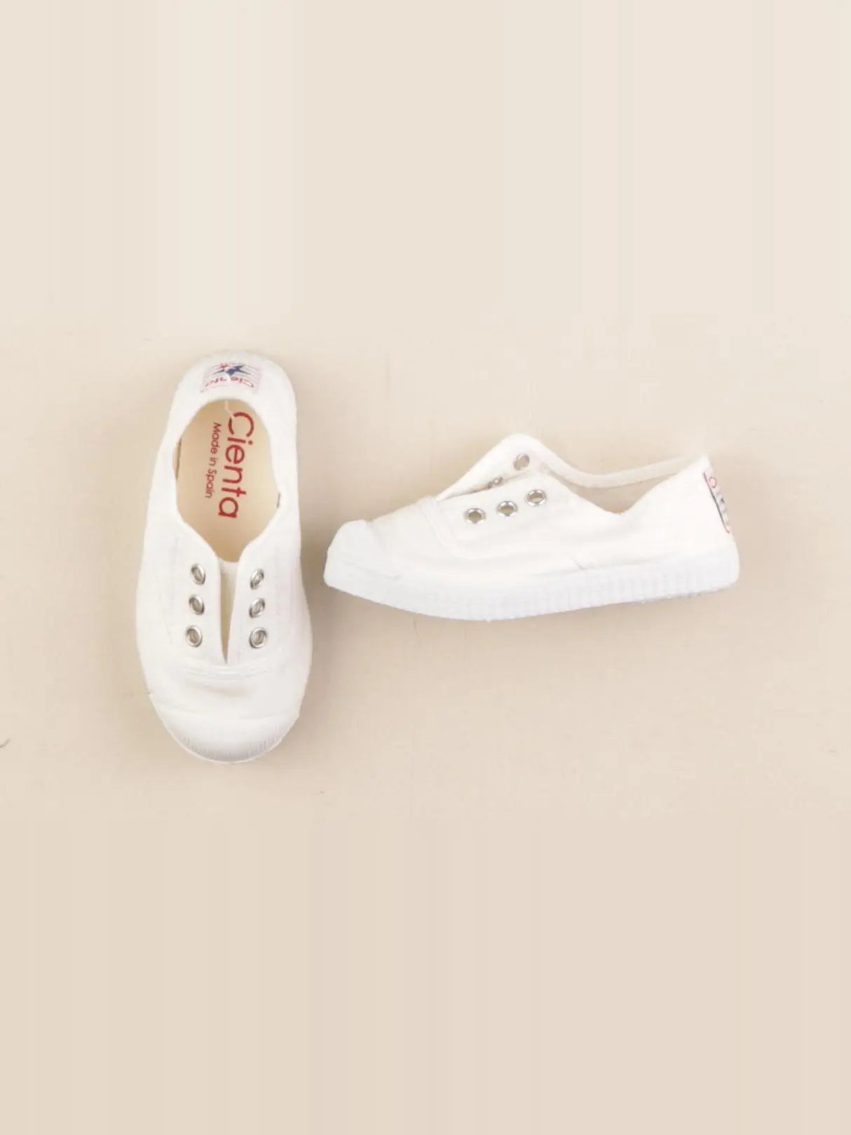 Cienta - tennis élastiqué beige - pointure 23