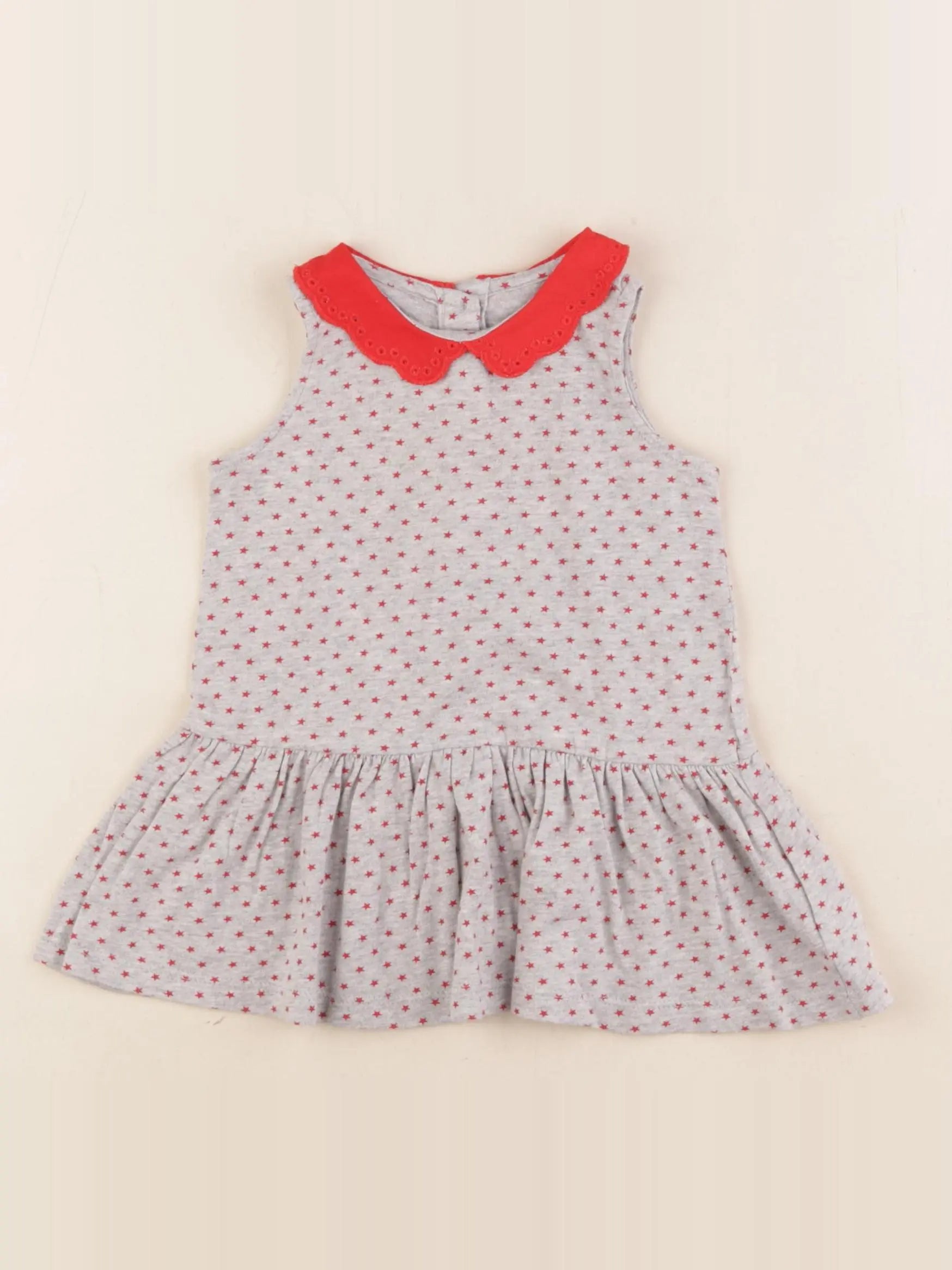 GAP - robe gris, rouge - 3/6 mois