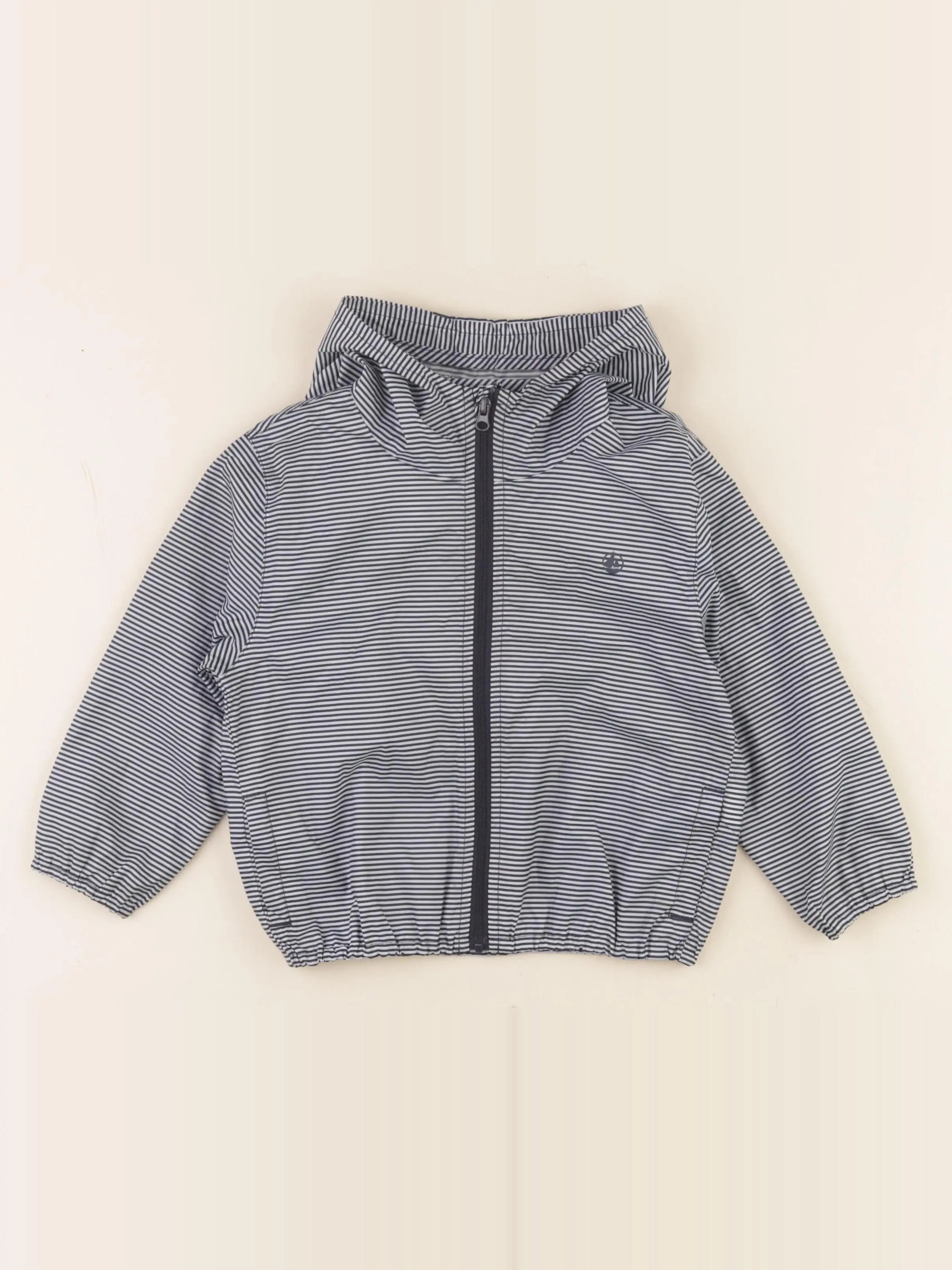 Petit Bateau - coupe-vent bleu - 3 ans