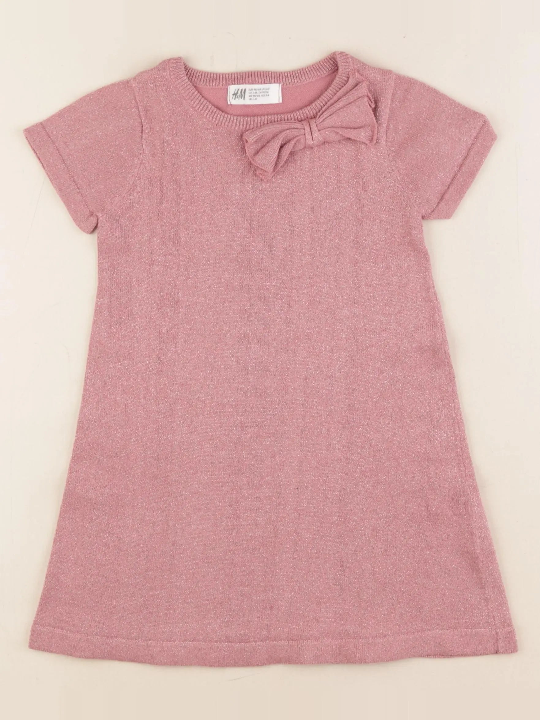 H&M - robe rose - 2/4 ans