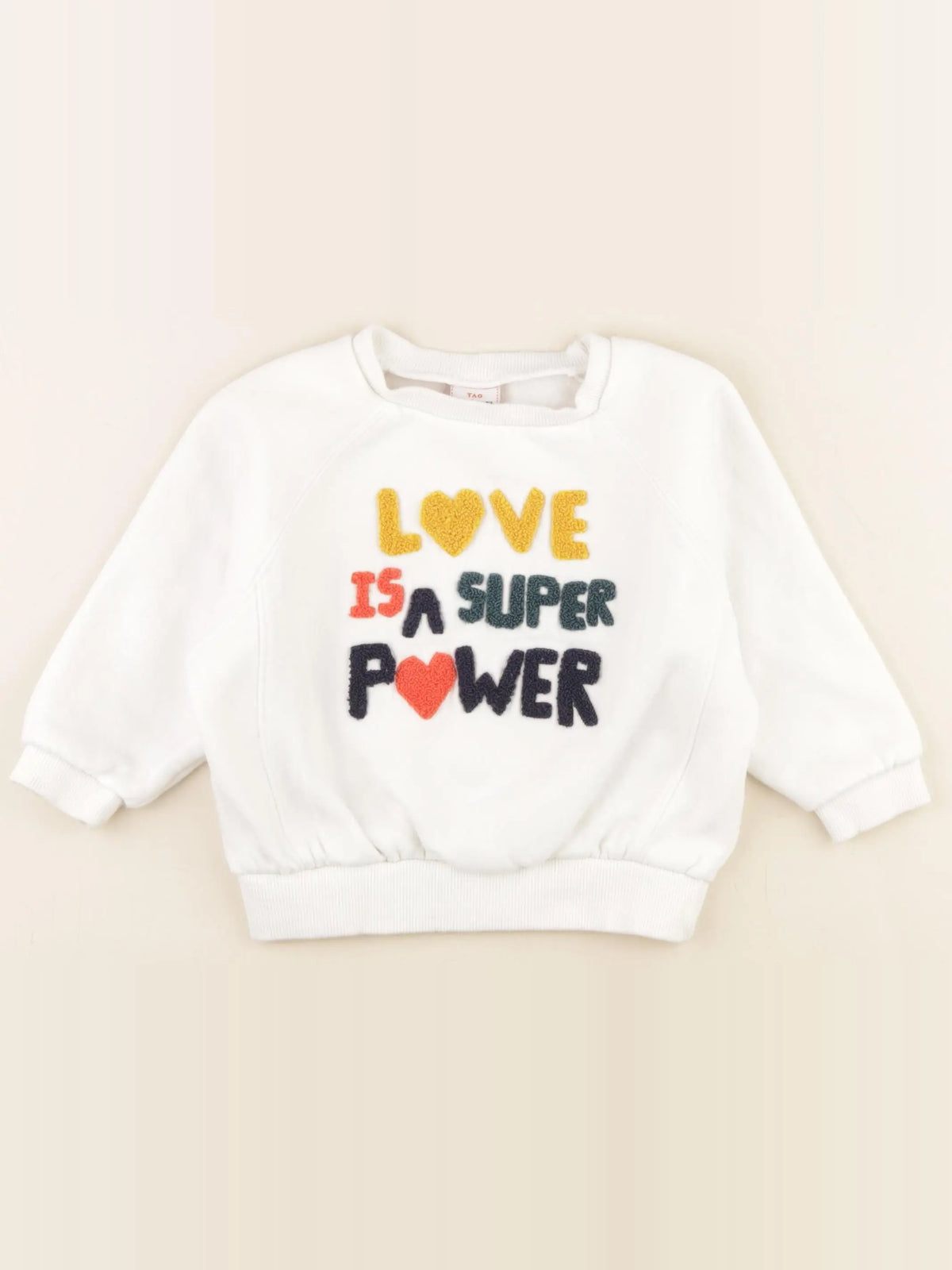 Tape à l'oeil - sweat blanc - 2 ans