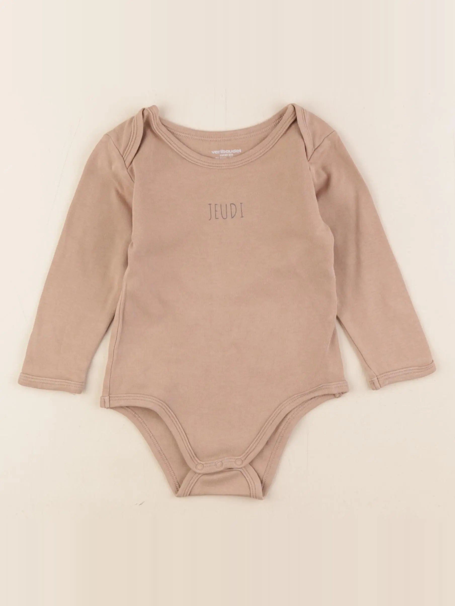 Vertbaudet - body marron - 24 mois