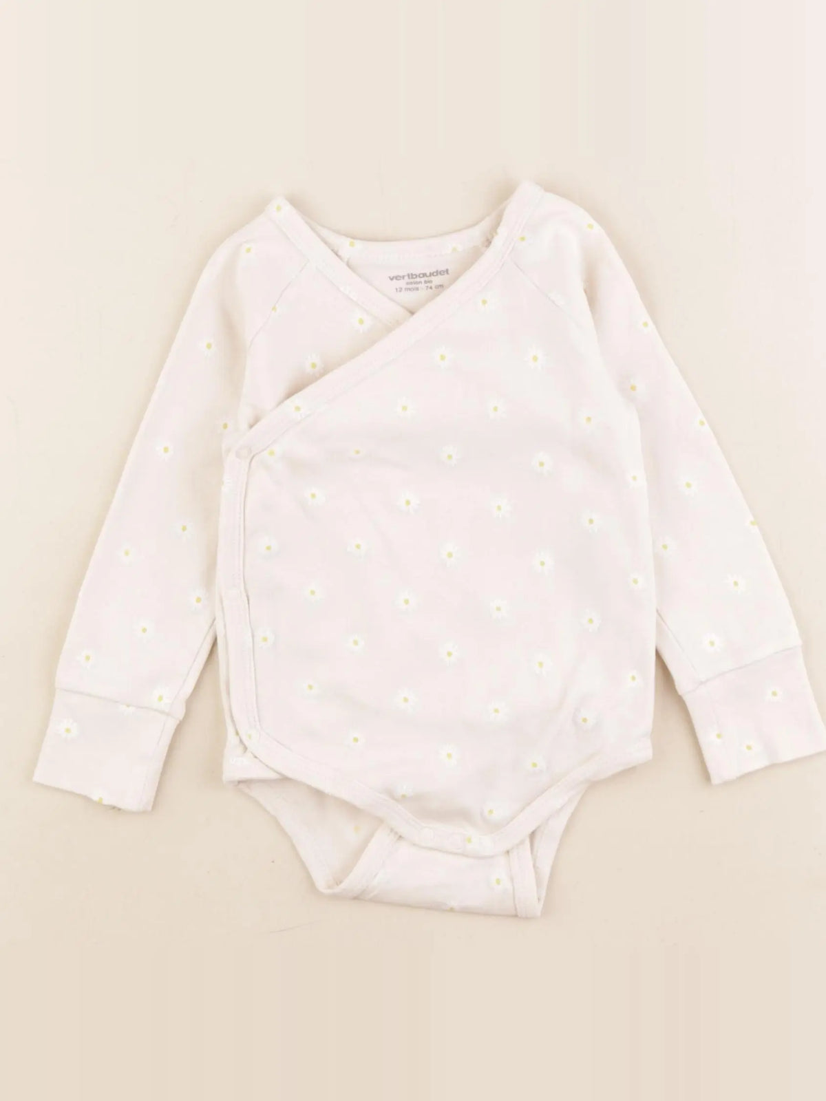 Vertbaudet - body rose - 12 mois