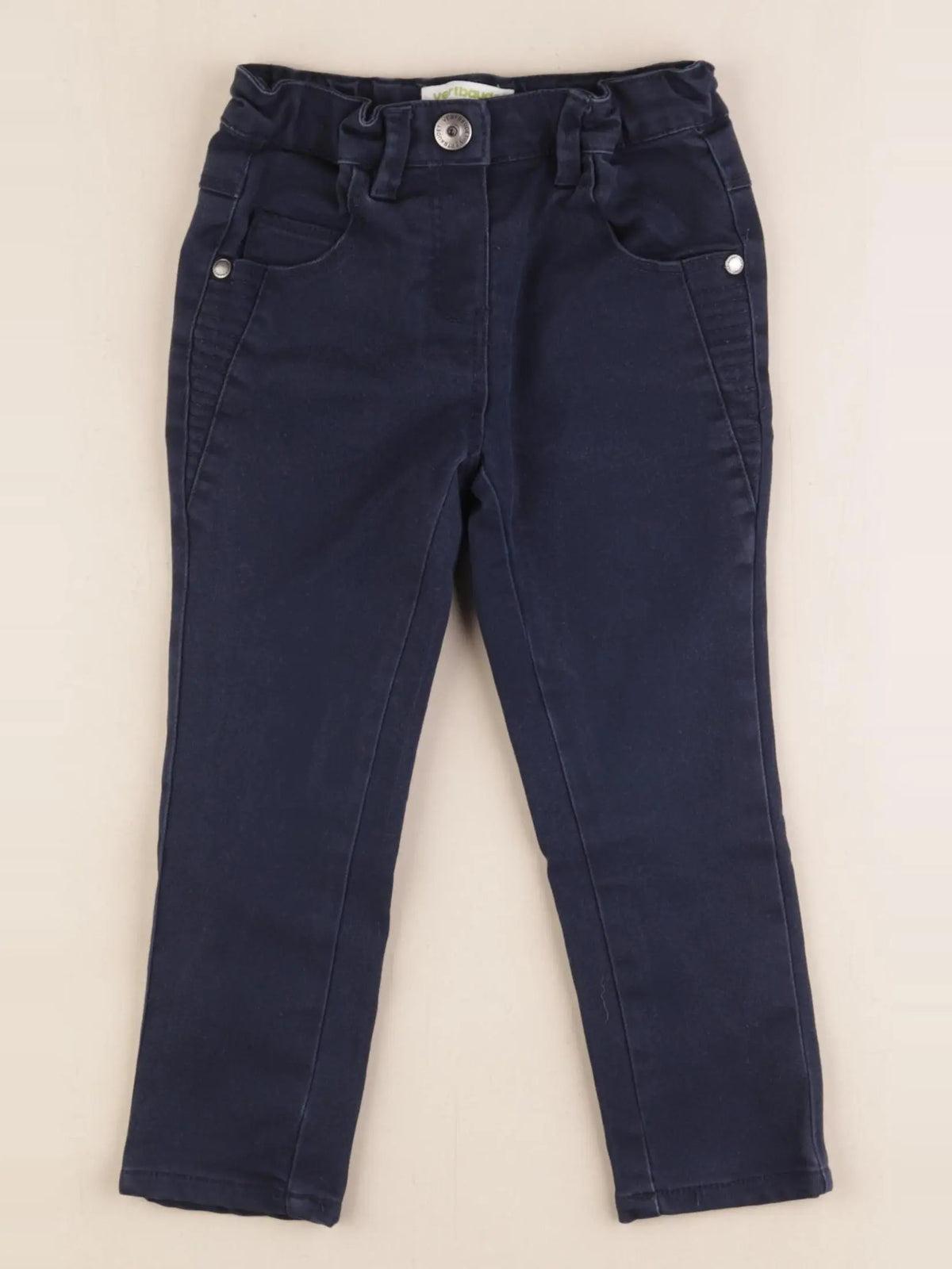 Vertbaudet - pantalon bleu - 3 ans