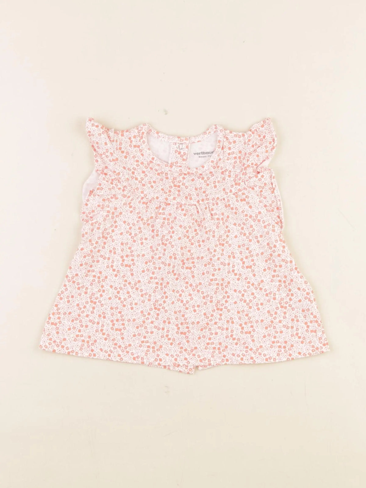 Vertbaudet - tee-shirt orange - 9 mois