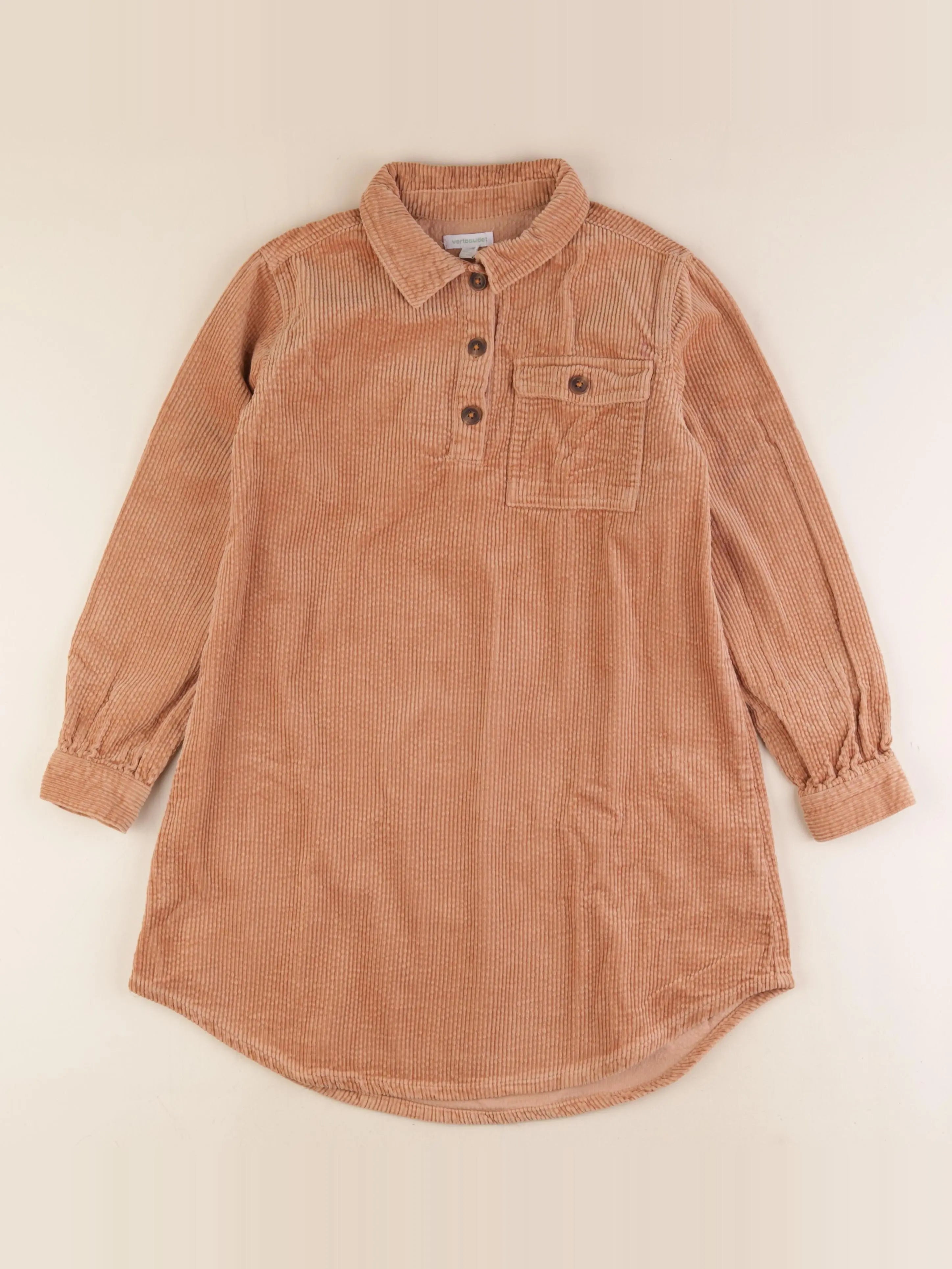 Vertbaudet - robe marron - 10 ans