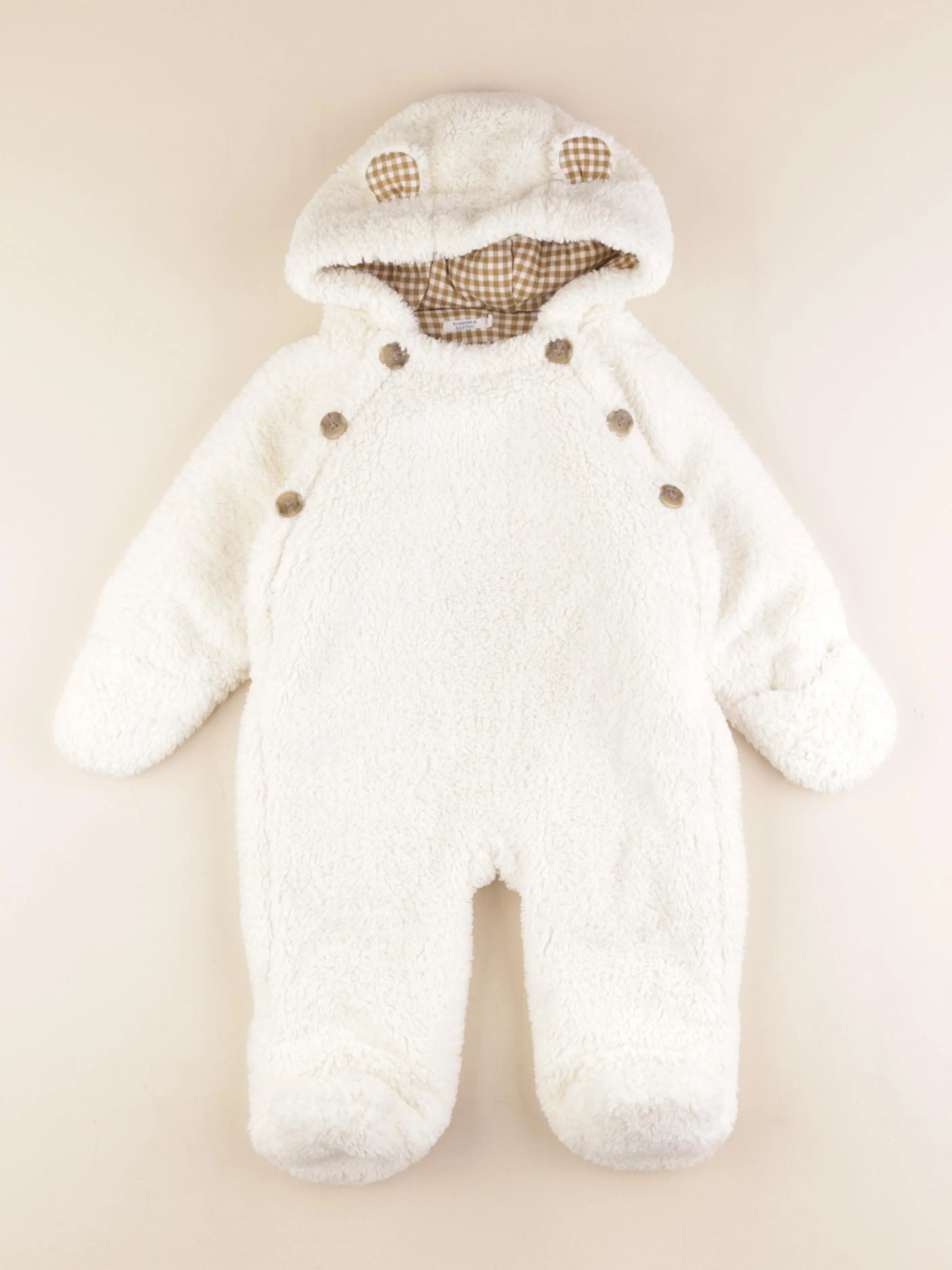 Boutchou - combi-pilote blanc - 12 mois