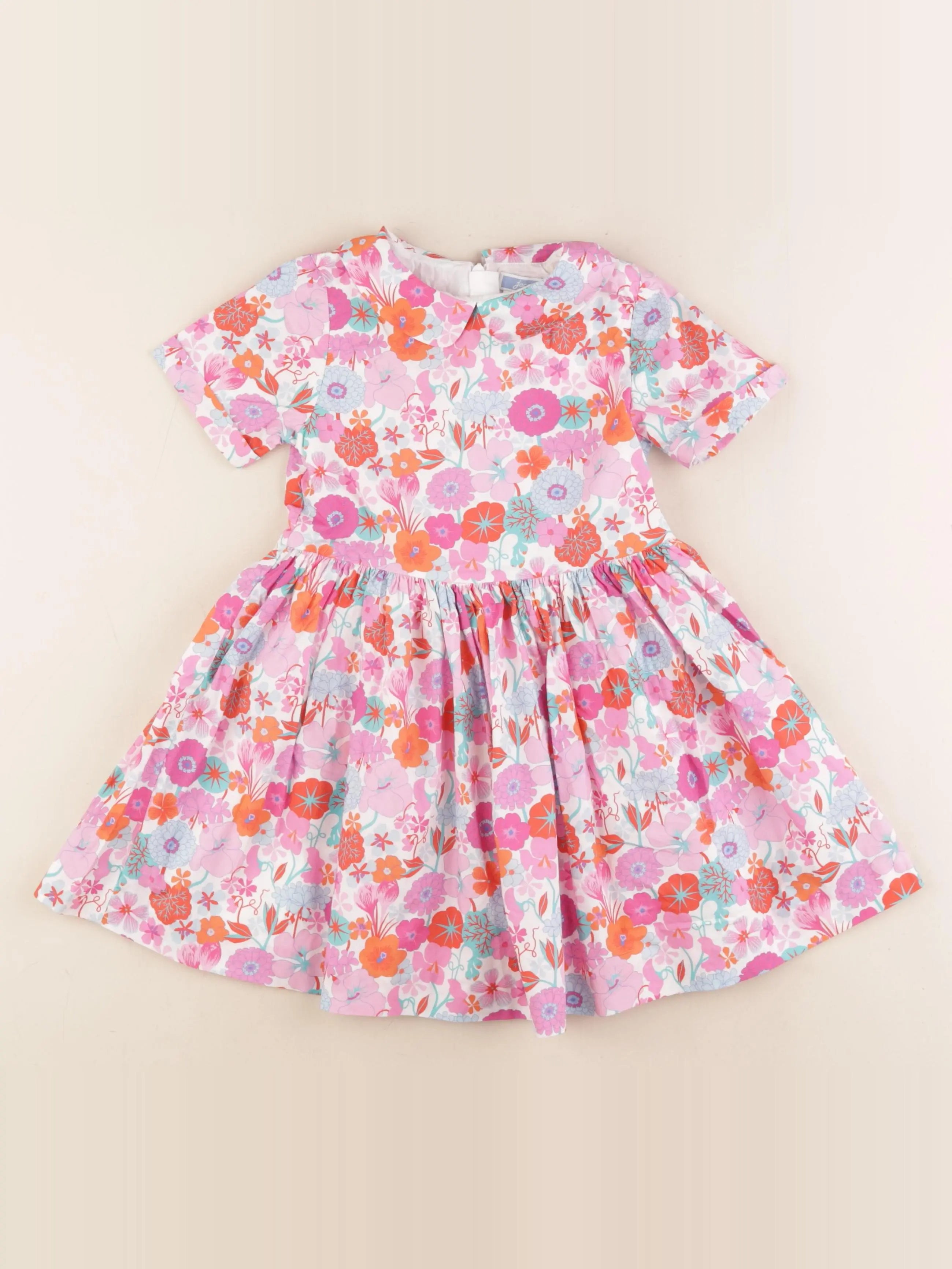 Jacadi - robe liberty multicolore - 4 ans