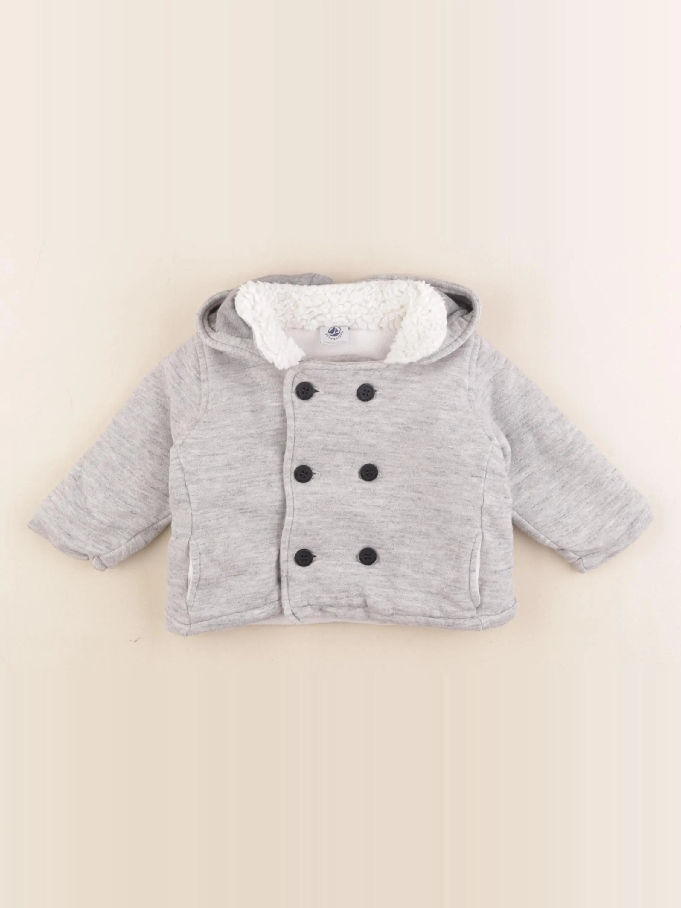 Petit Bateau - veste gris - 6 mois