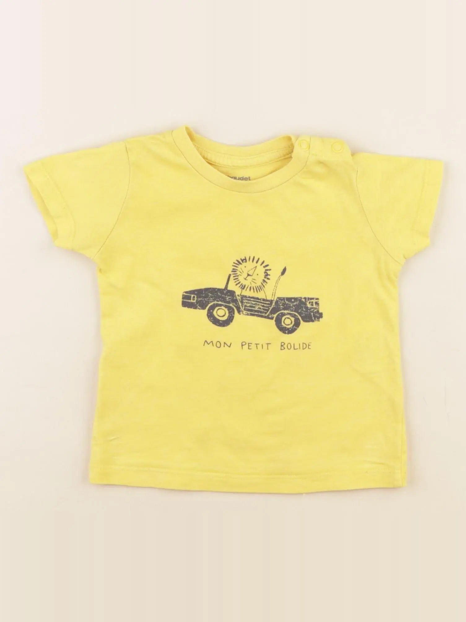 Vertbaudet - tee-shirt jaune - 9 mois