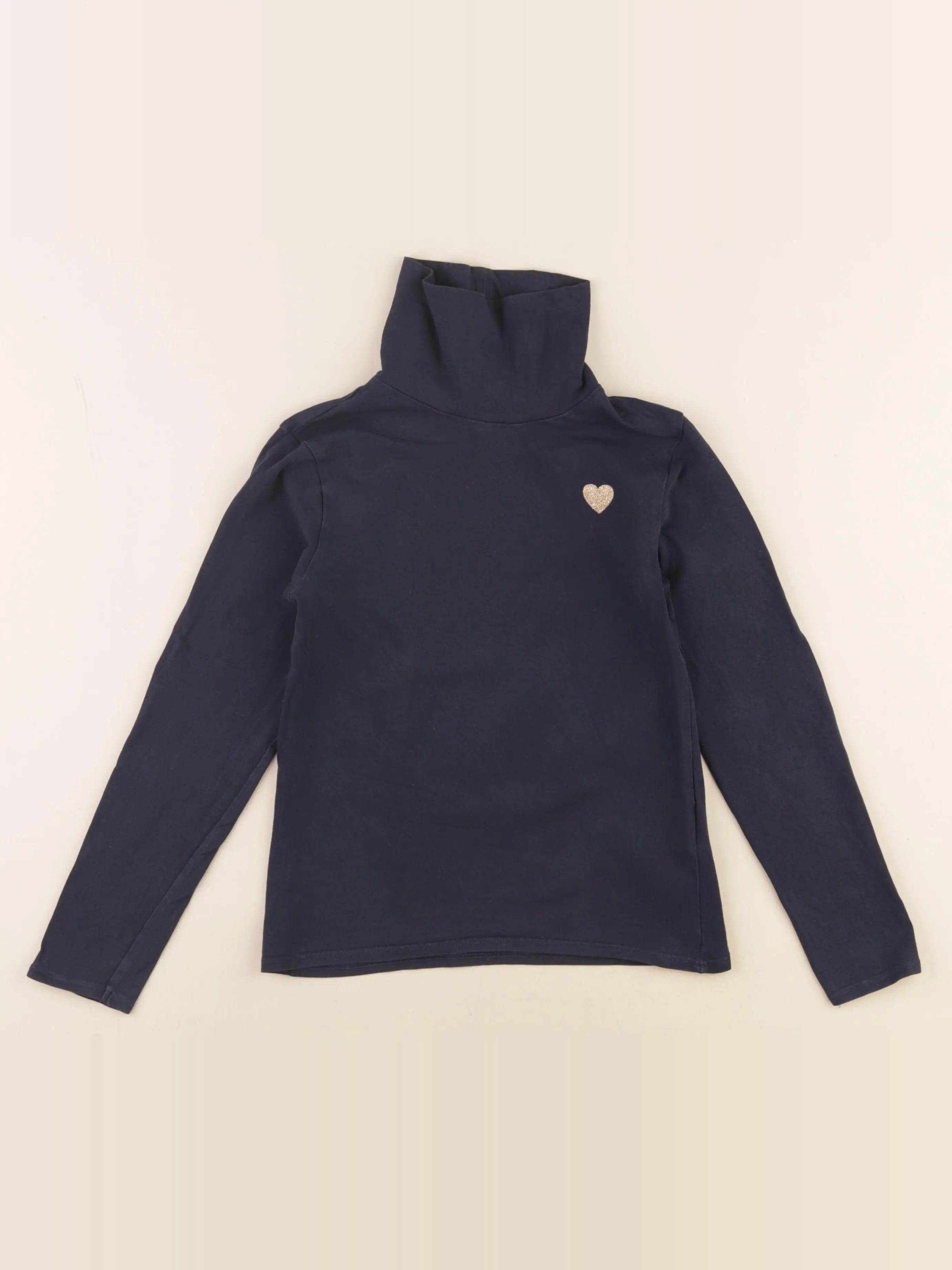 Vertbaudet - sous-pull bleu - 8 ans