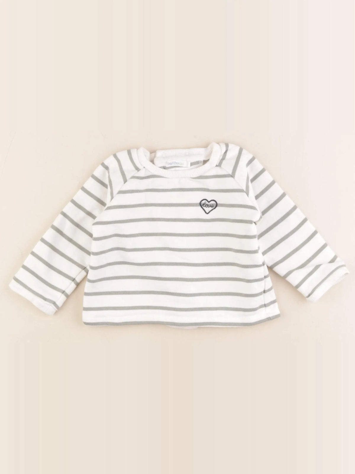 Boutchou - sweat blanc - 12 mois