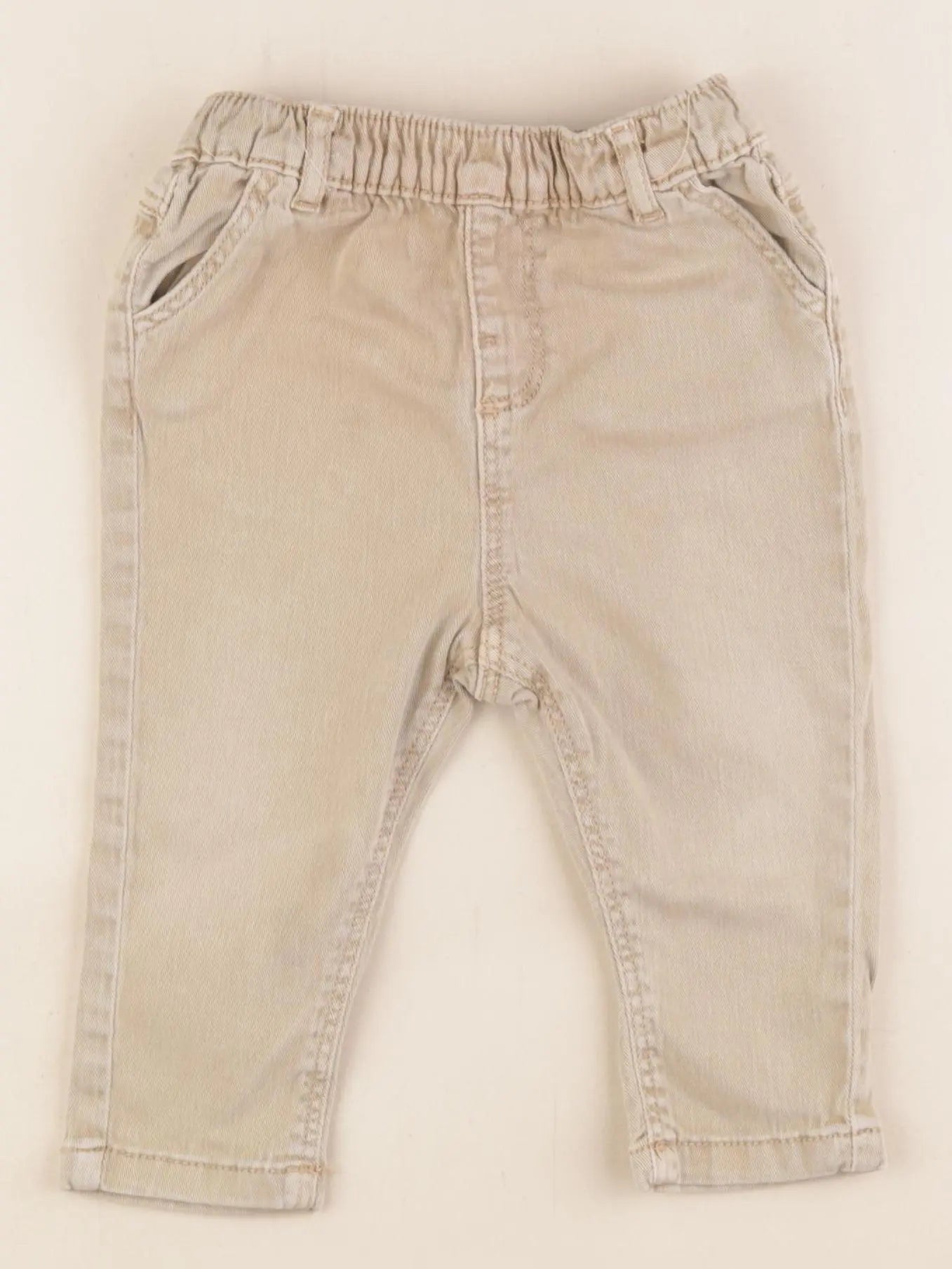 Tape à l'oeil - jean beige - 12 mois
