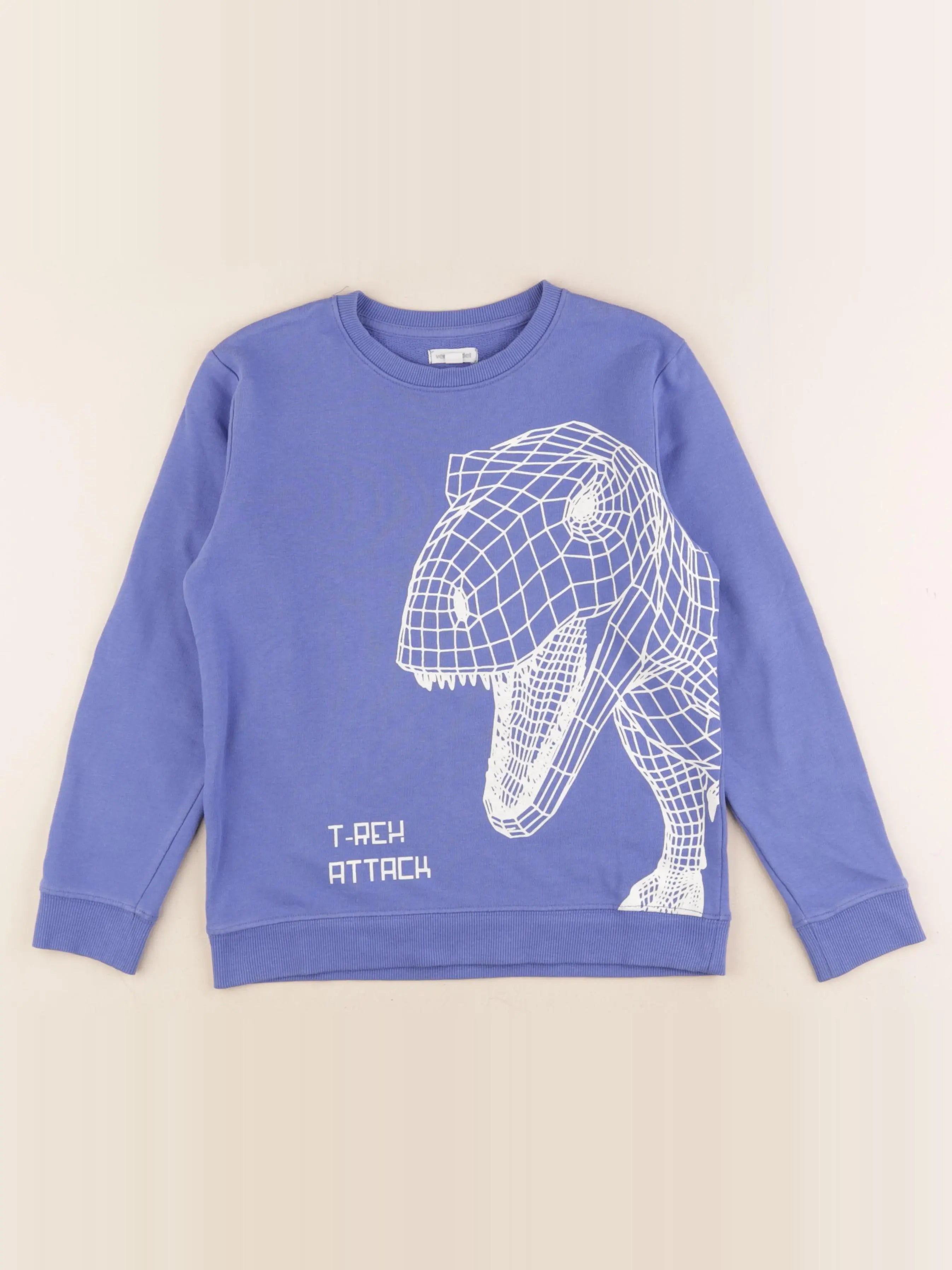 Vertbaudet - sweat bleu - 10 ans