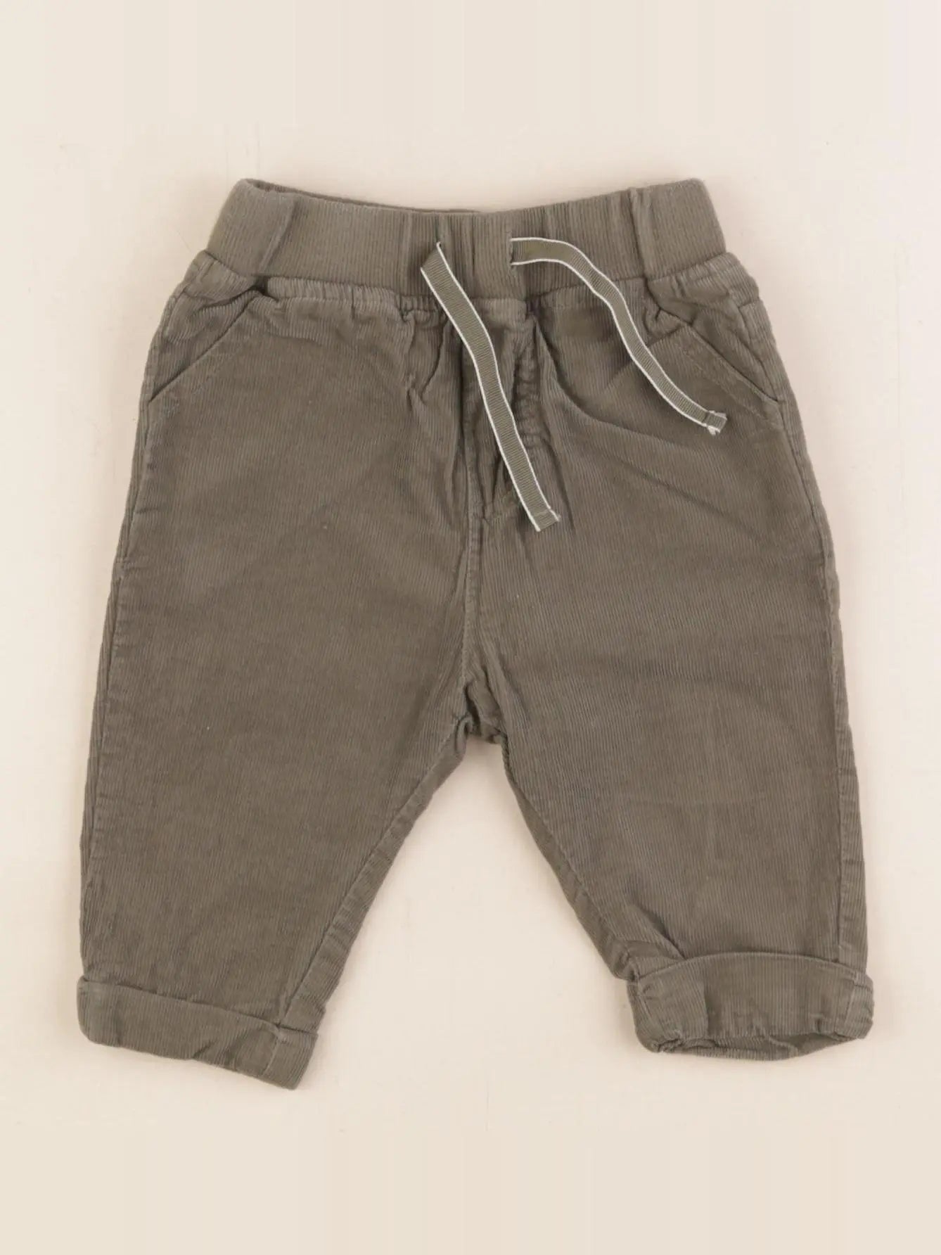 Vertbaudet - pantalon vert - 3 mois