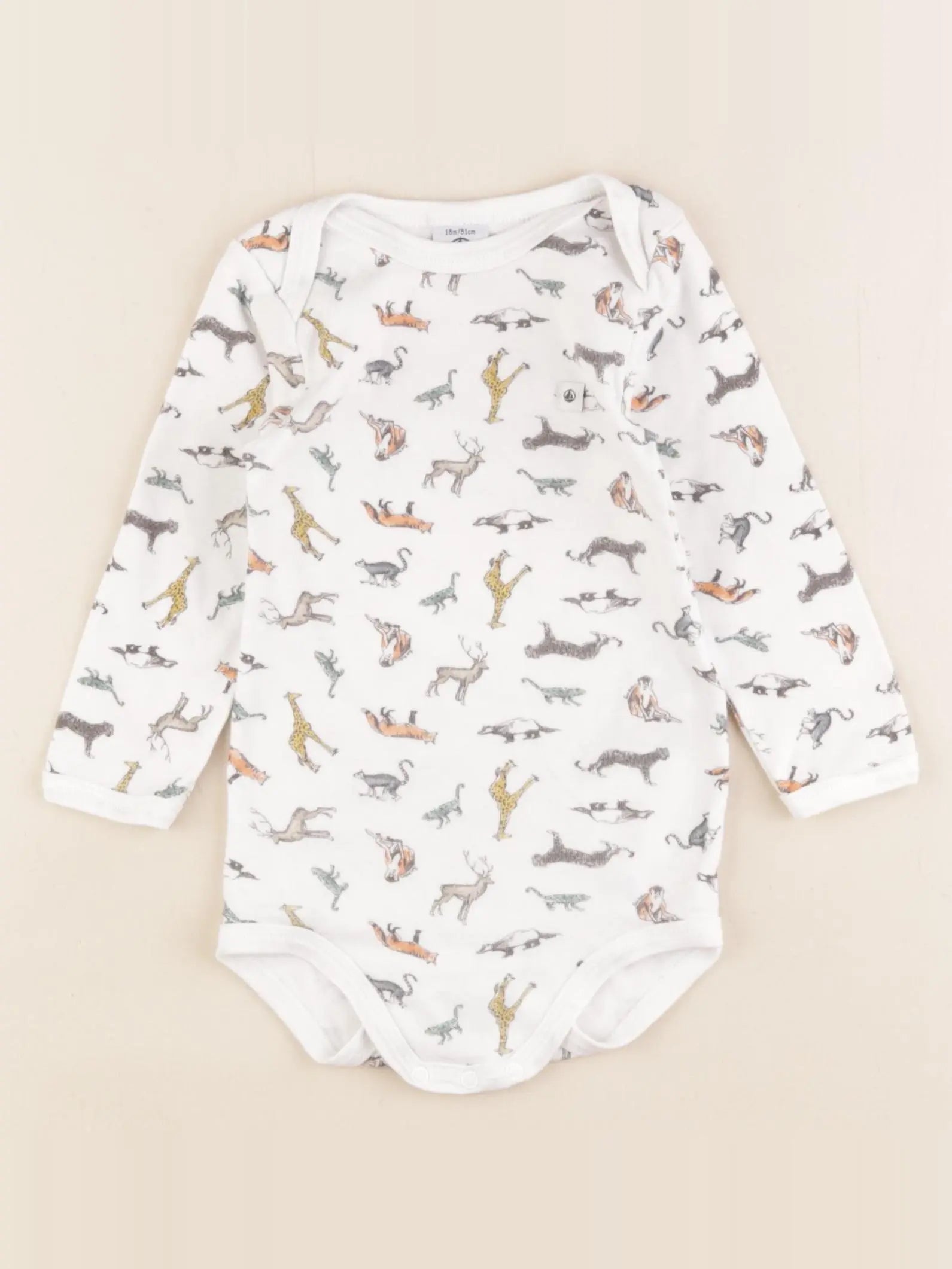 Petit Bateau - body blanc - 18 mois