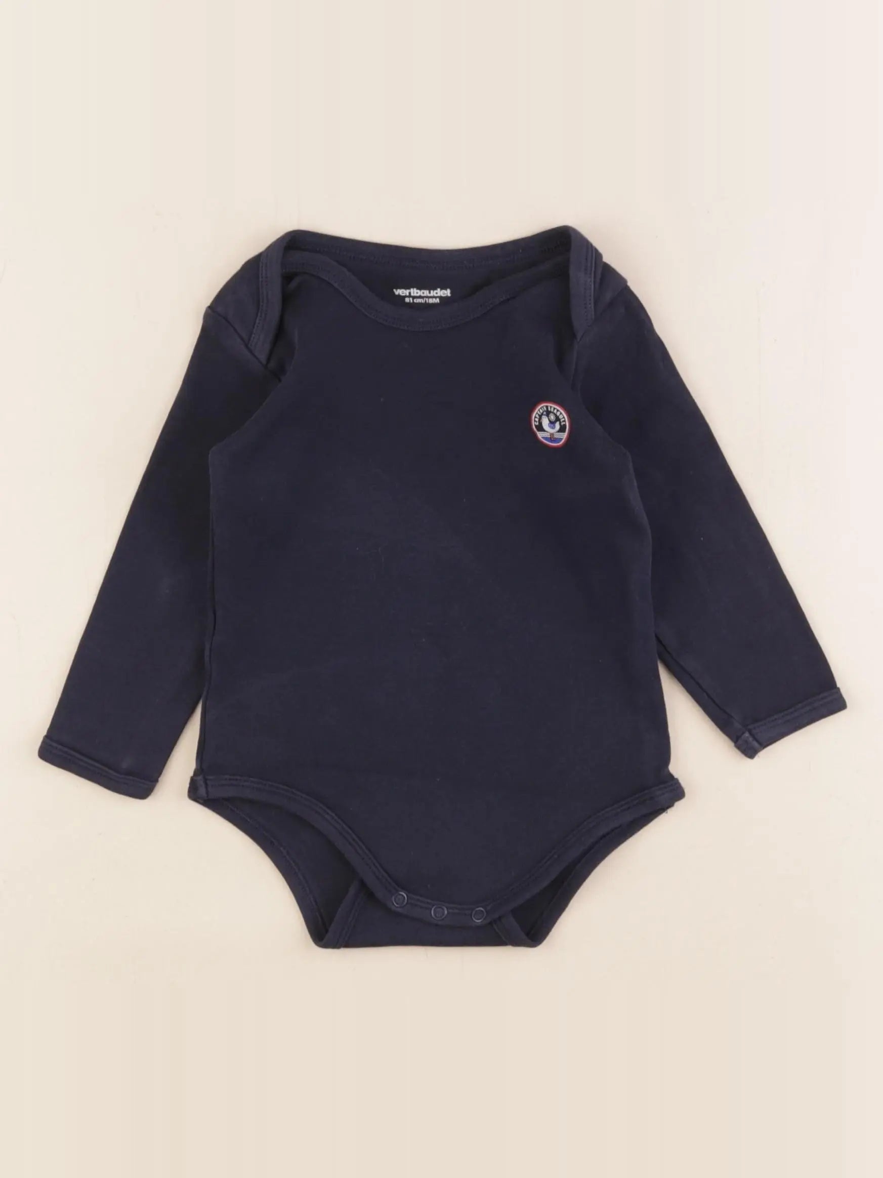 Vertbaudet - body bleu - 18 mois