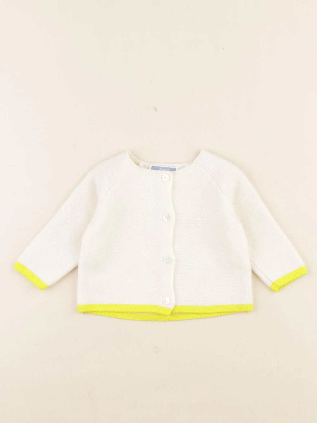 Jacadi - gilet blanc - 3 mois