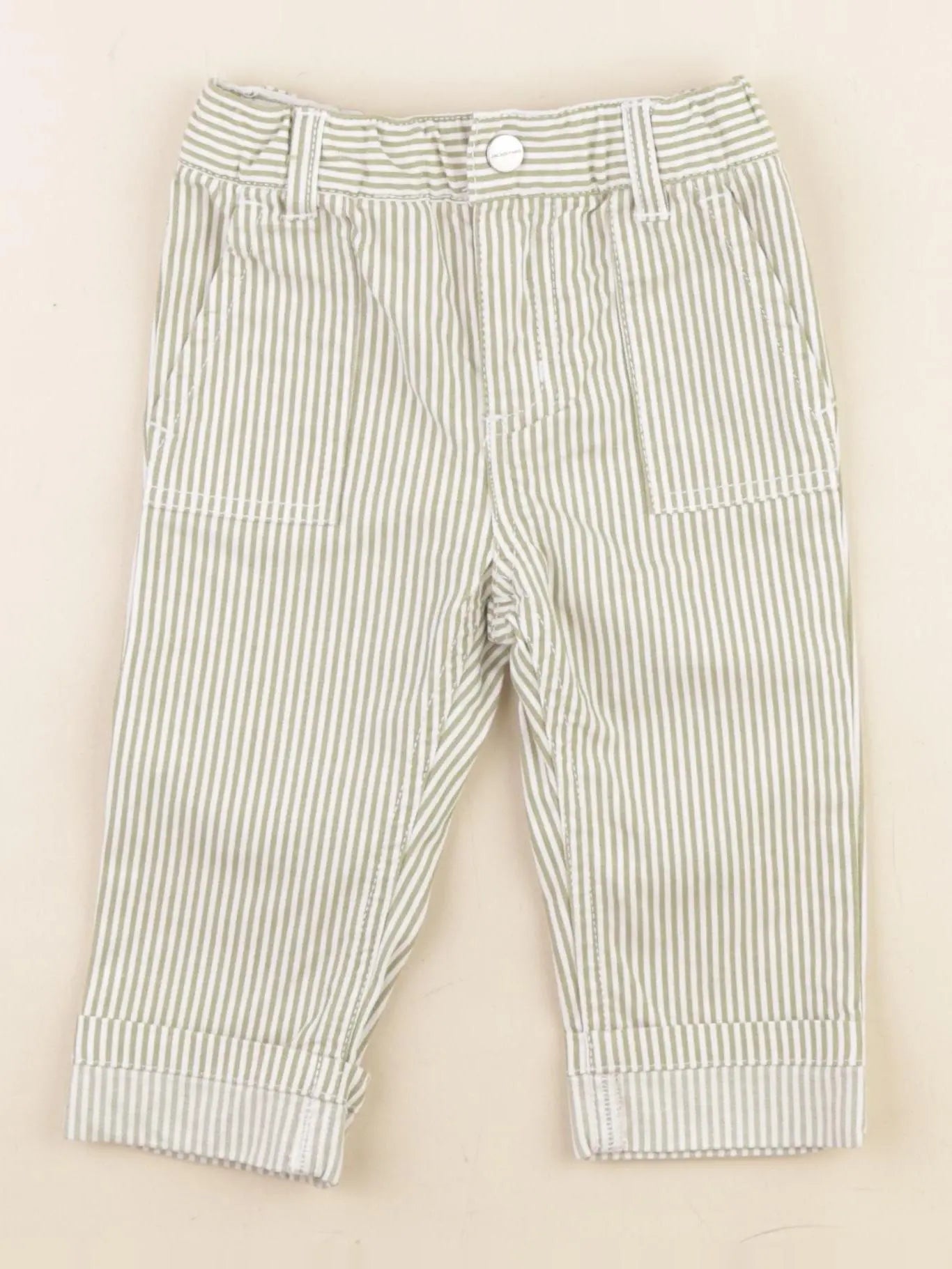 Jacadi - pantalon vert - 12 mois