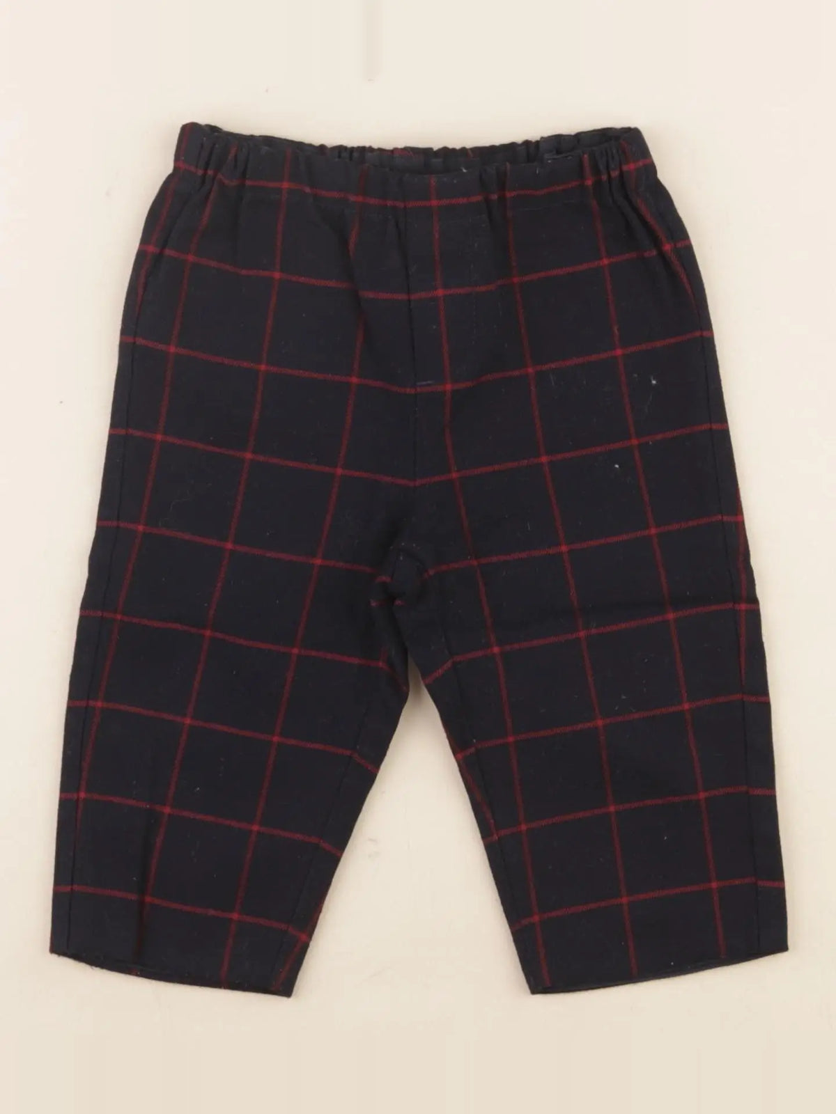 Jacadi - pantalon bleu, rouge - 12 mois