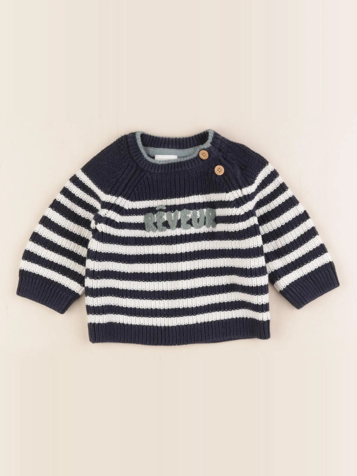 Tape à l'oeil - pull bleu - 6 mois