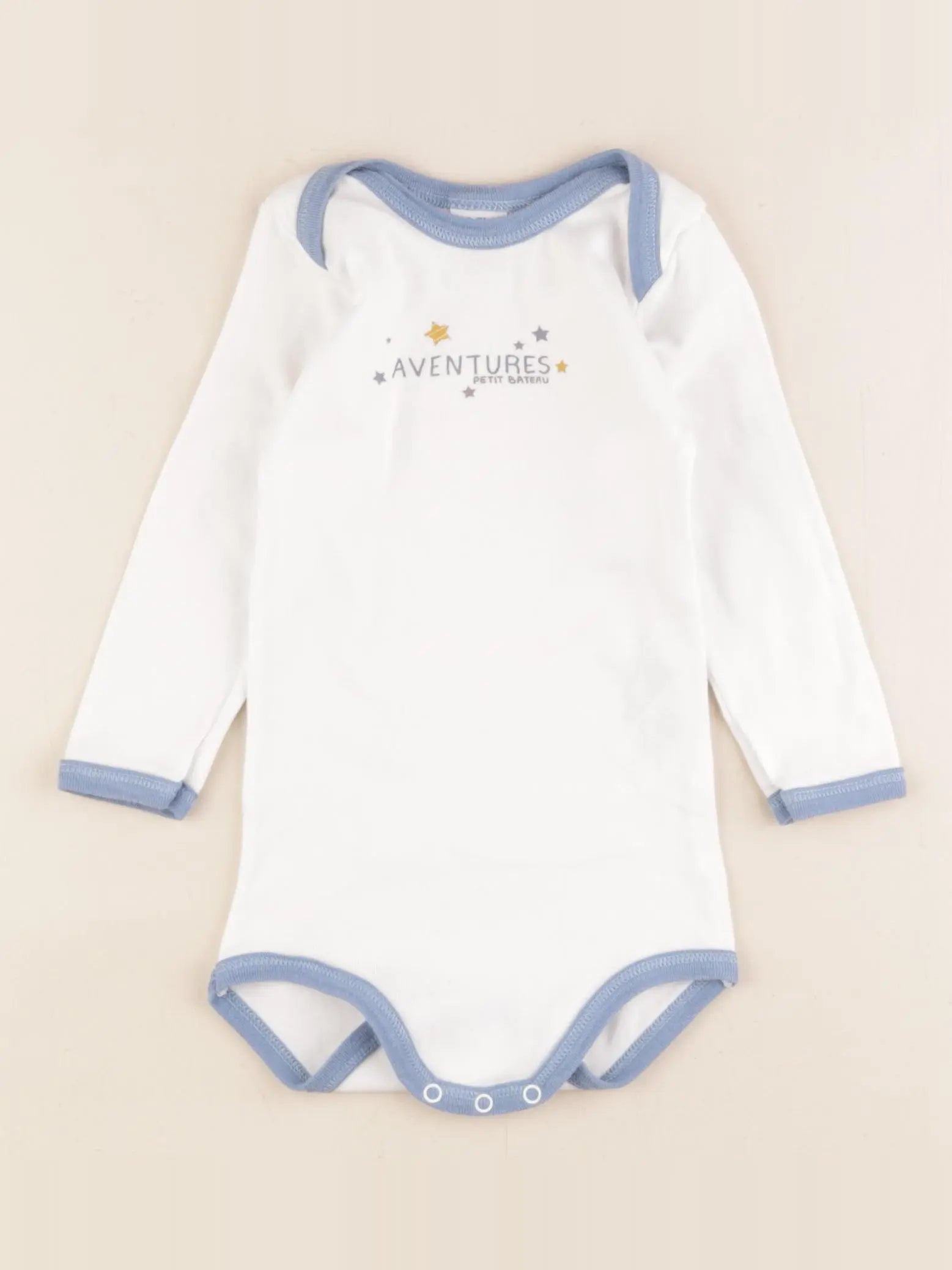 Petit Bateau - body blanc - 18 mois