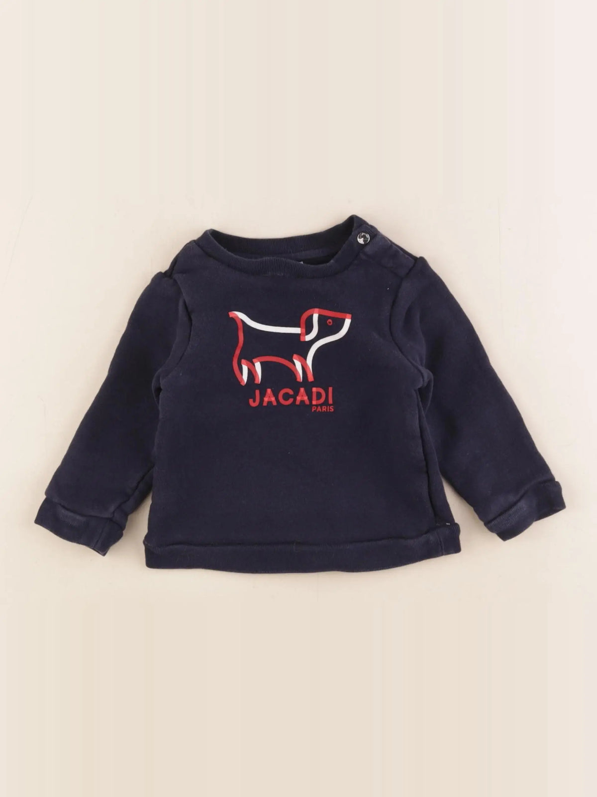 Jacadi - sweat bleu - 12 mois