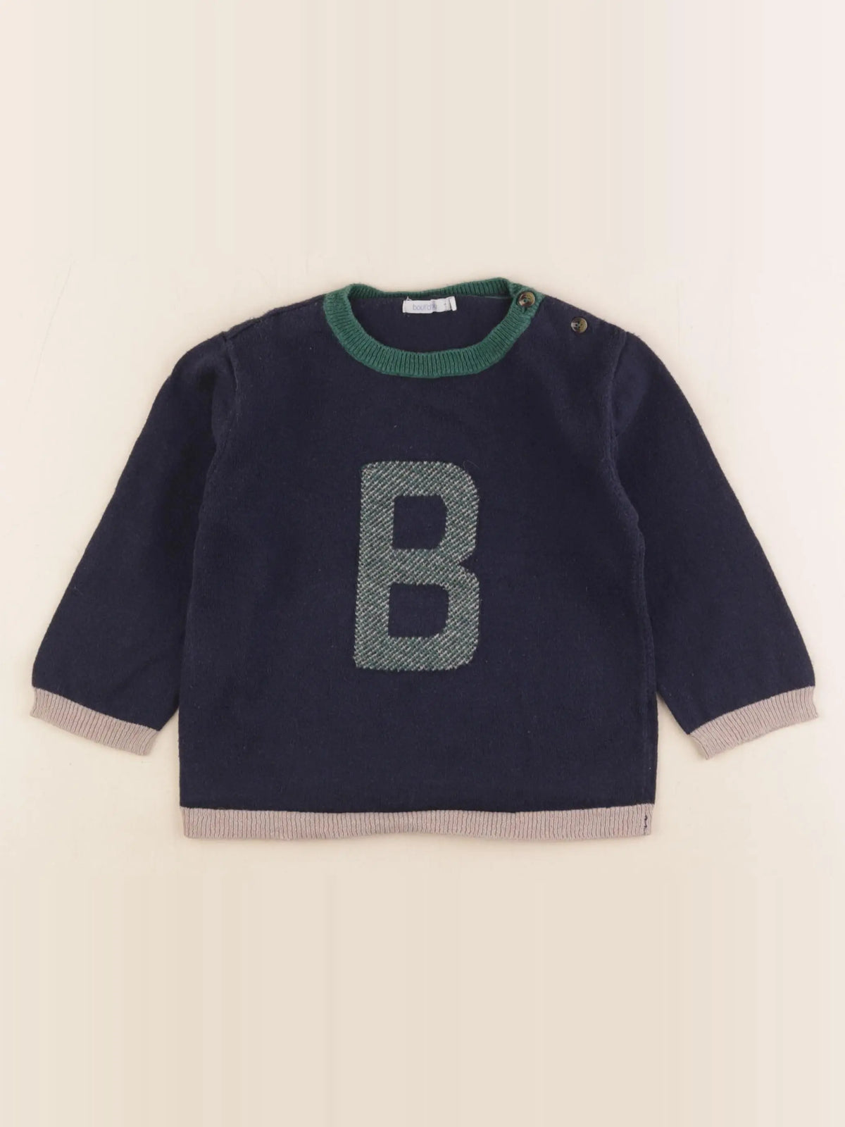 Boutchou - pull bleu - 24 mois