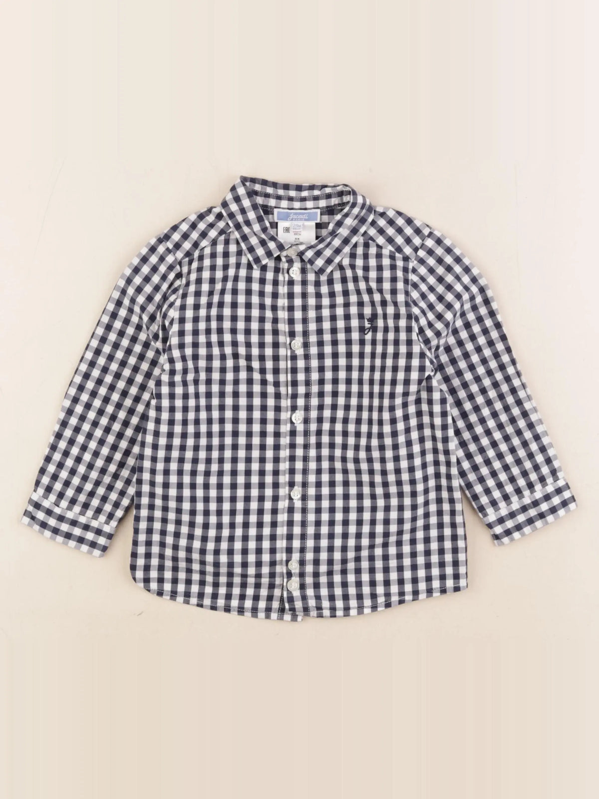 Jacadi - chemise blanc, bleu - 24 mois