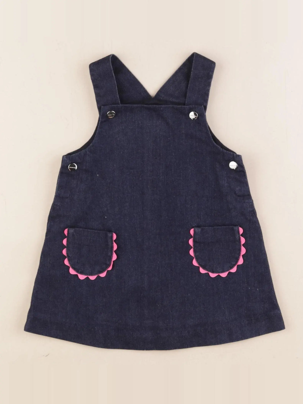 Jacadi - robe bleu, rose - 12 mois