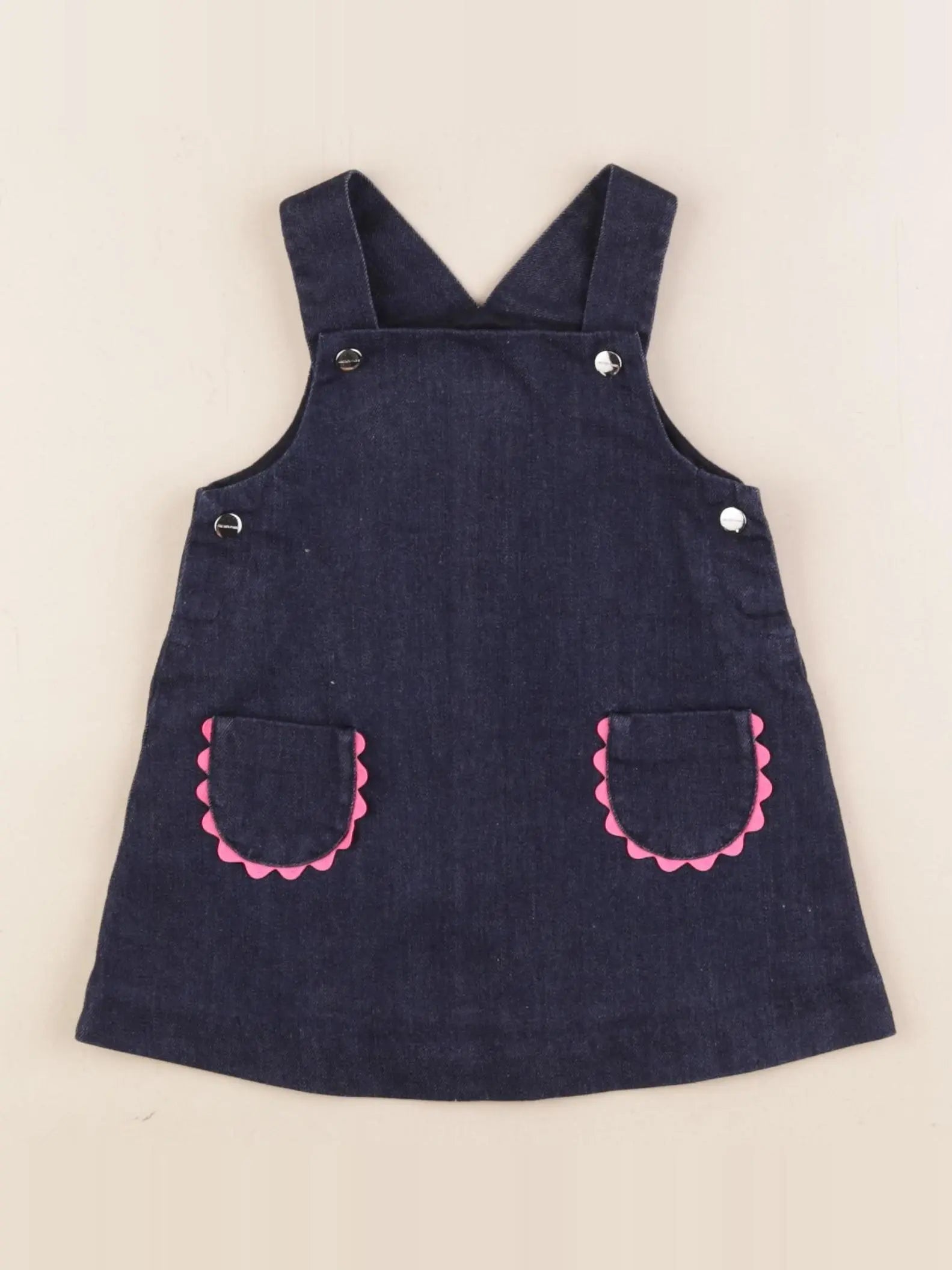 Jacadi - robe bleu, rose - 12 mois