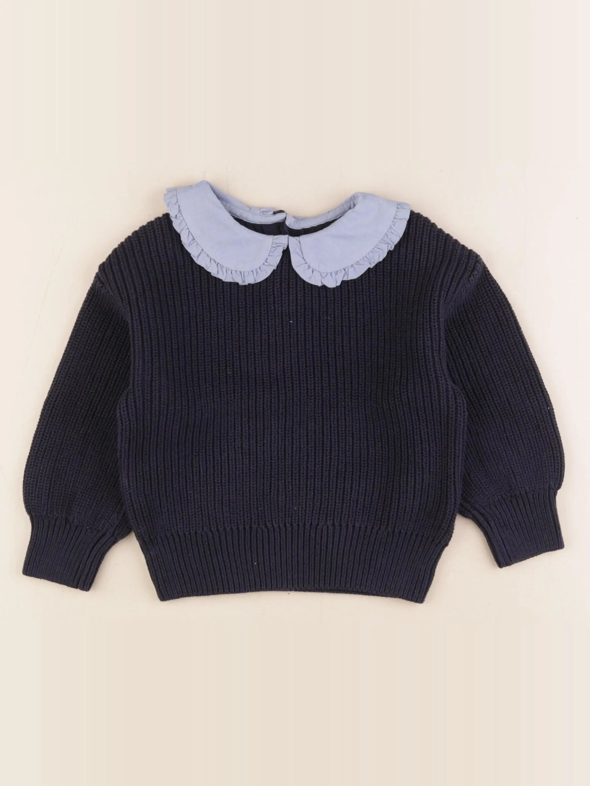 Monoprix - pull bleu - 4 ans