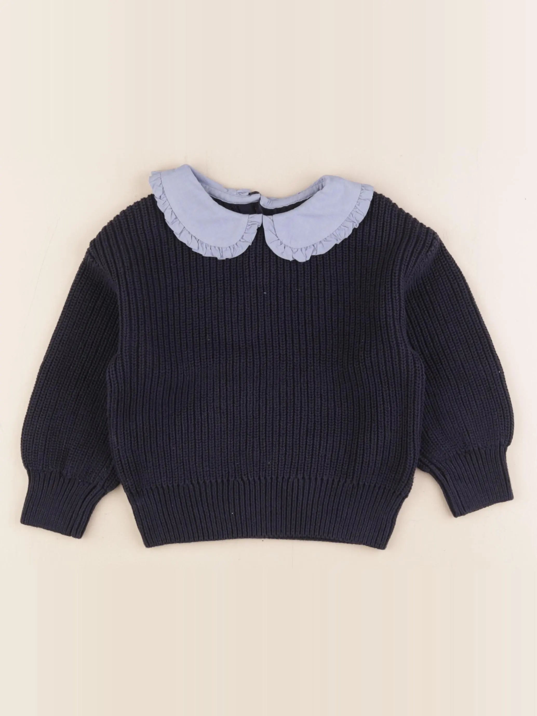 Monoprix - pull bleu - 4 ans