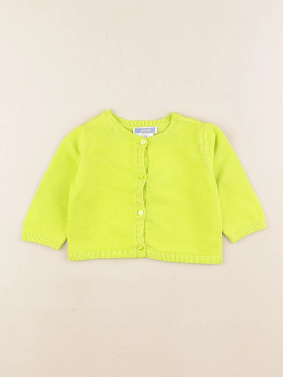 Jacadi - gilet vert - 6 mois