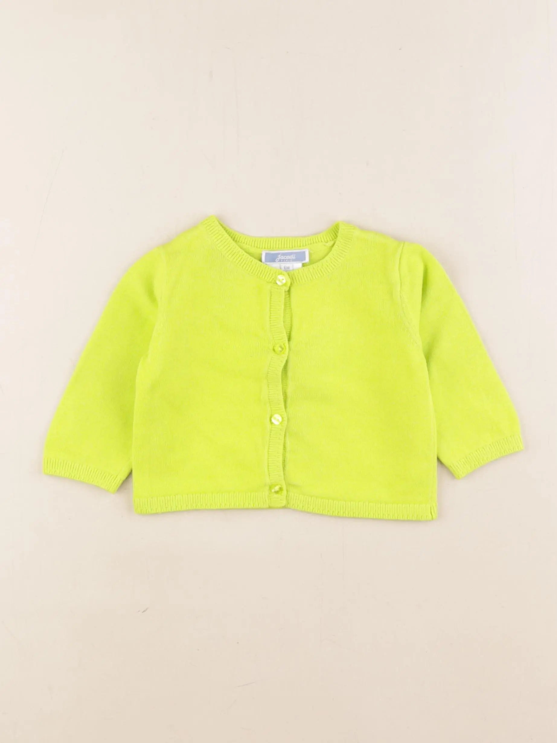 Jacadi - gilet vert - 6 mois