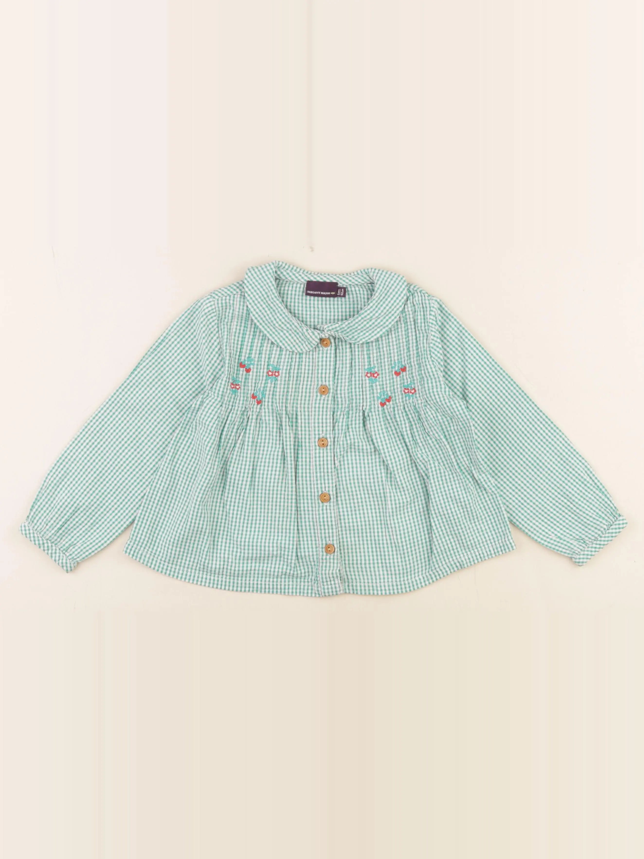 Sergent Major - blouse vert - 2 ans