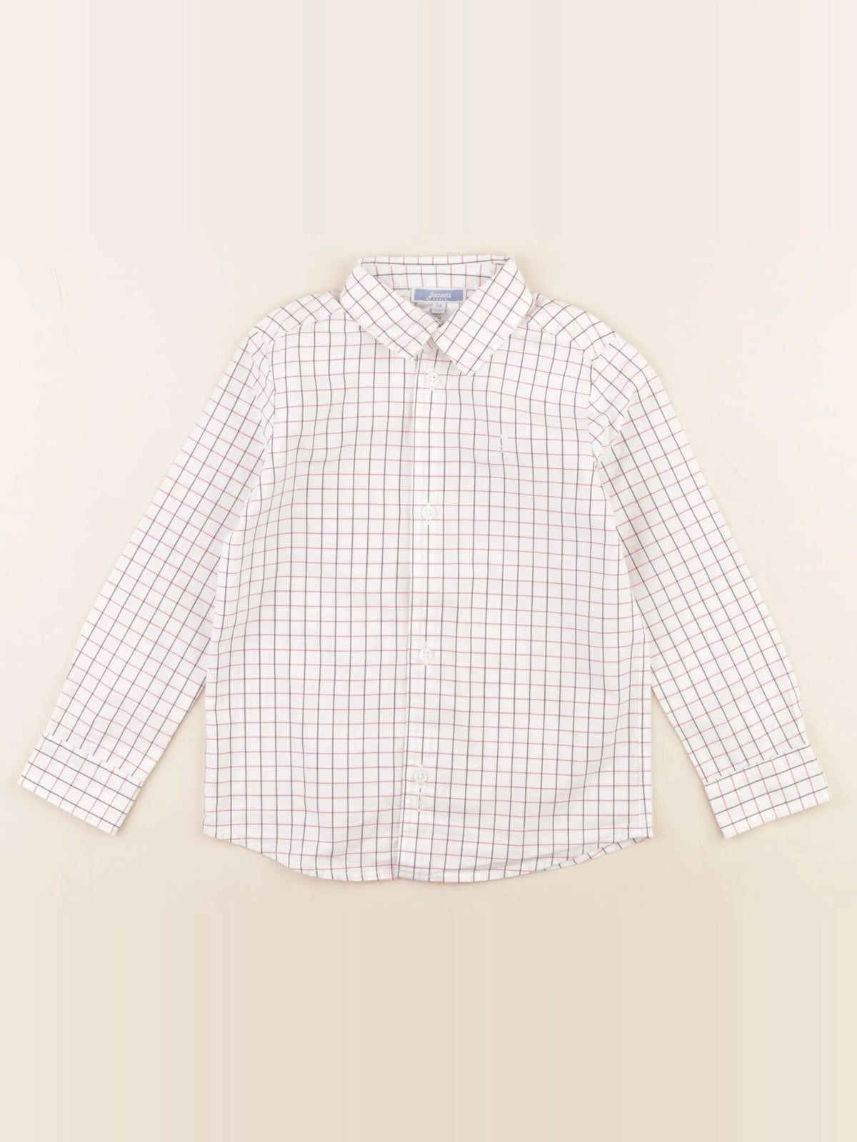 Jacadi - chemise blanc, bleu - 5 ans