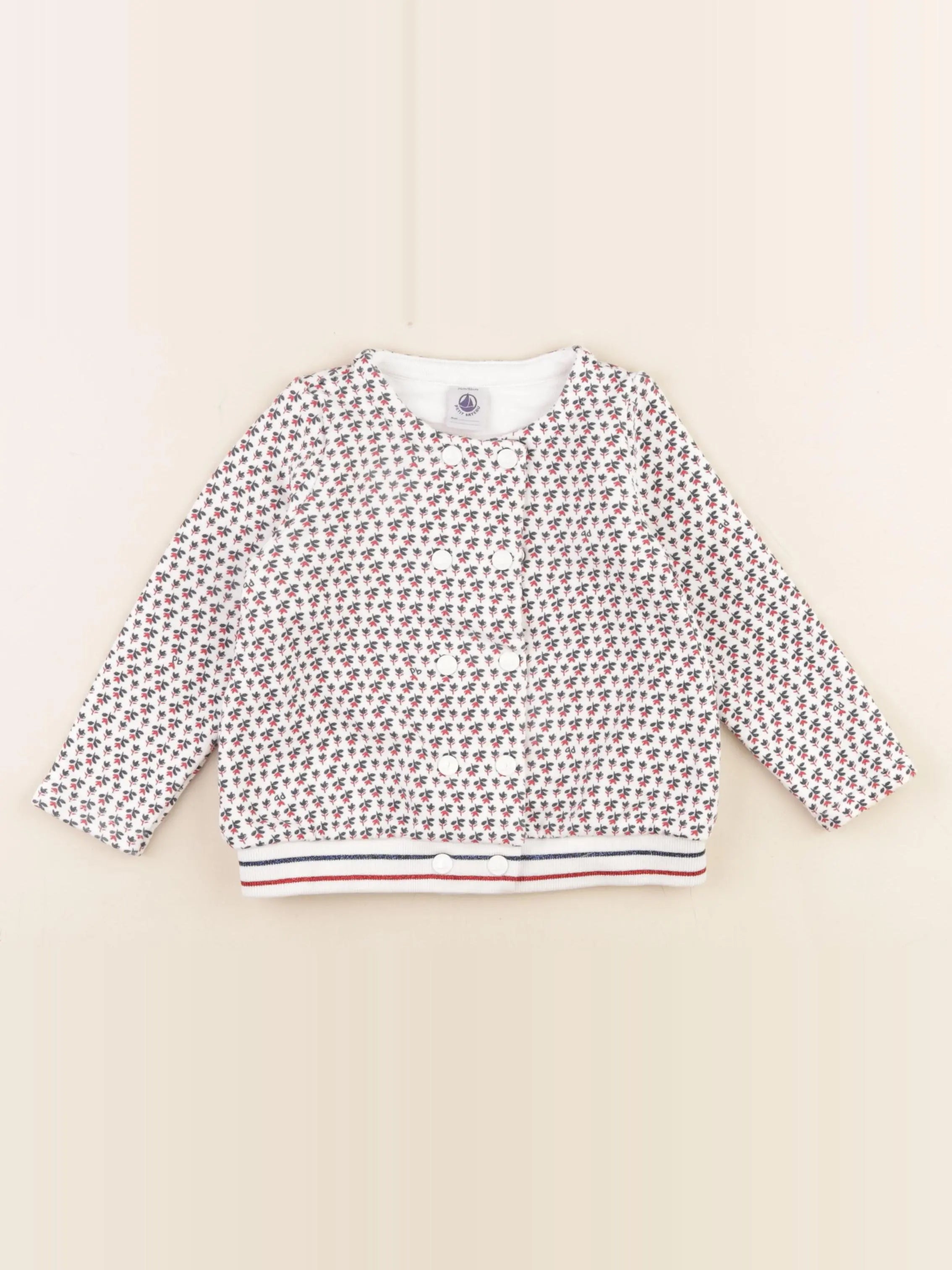 Petit Bateau - veste multicolore - 24 mois