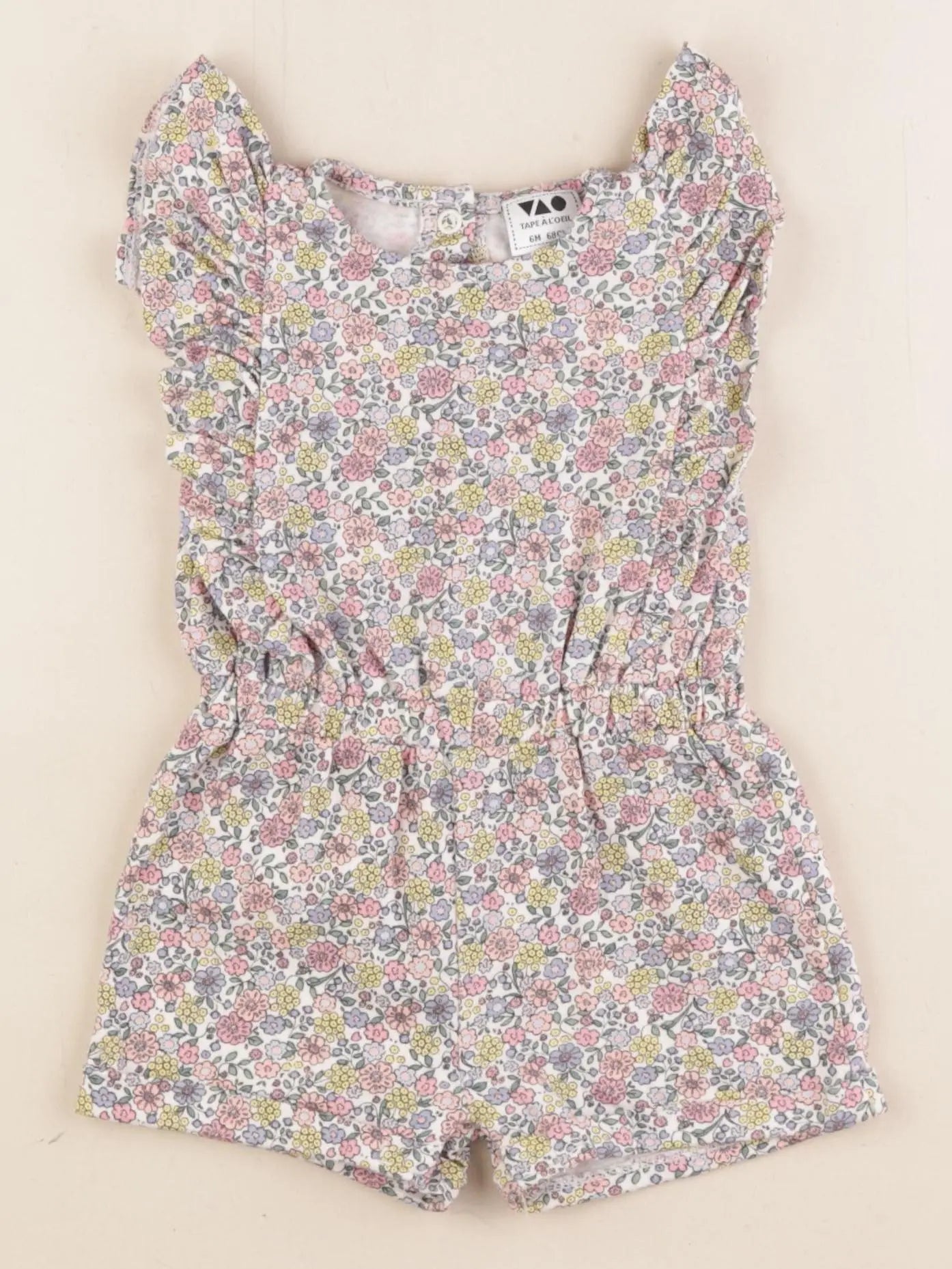 Tape à l'oeil - combinaison multicolore - 6 mois