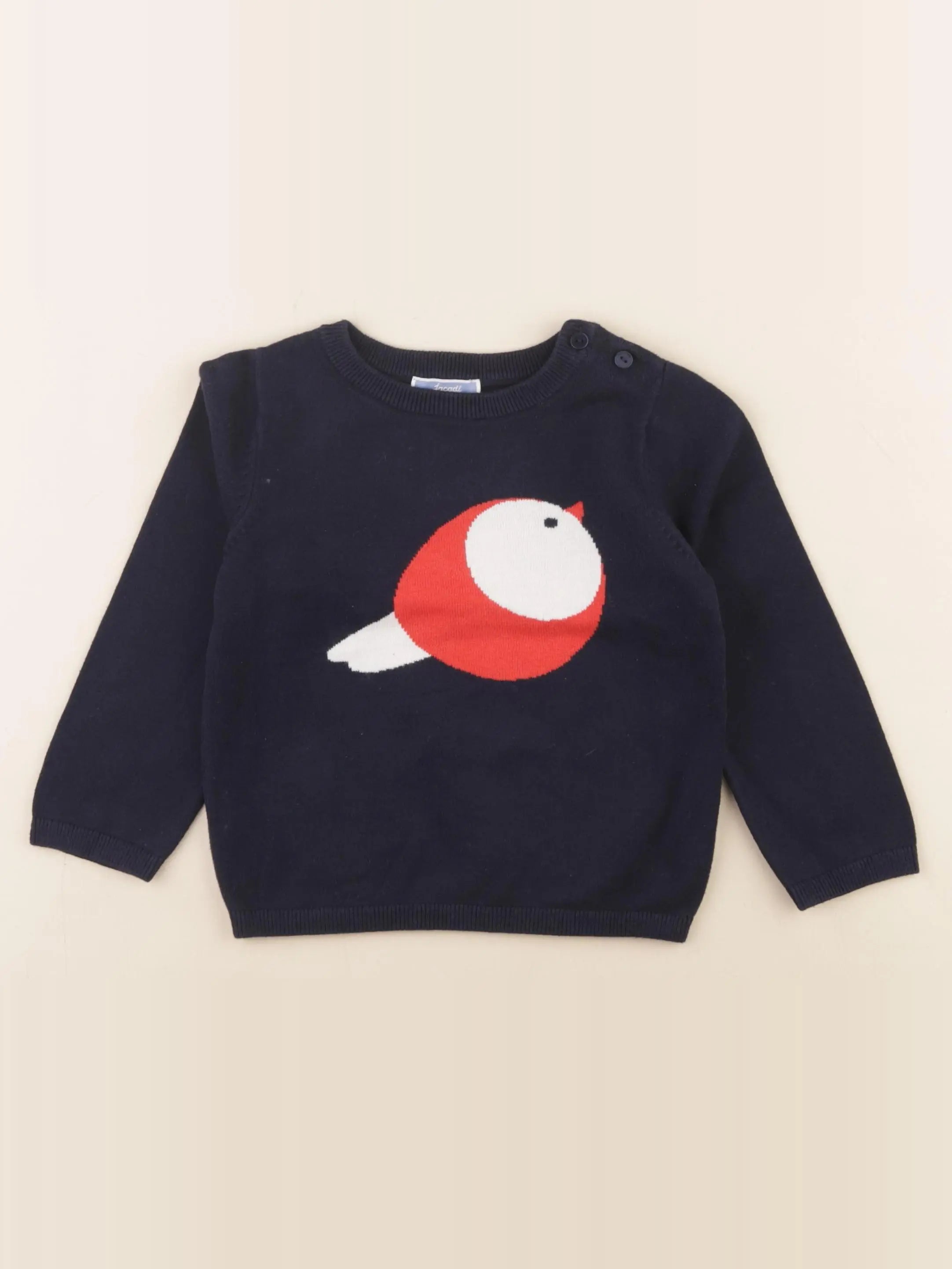 Jacadi - pull bleu - 36 mois