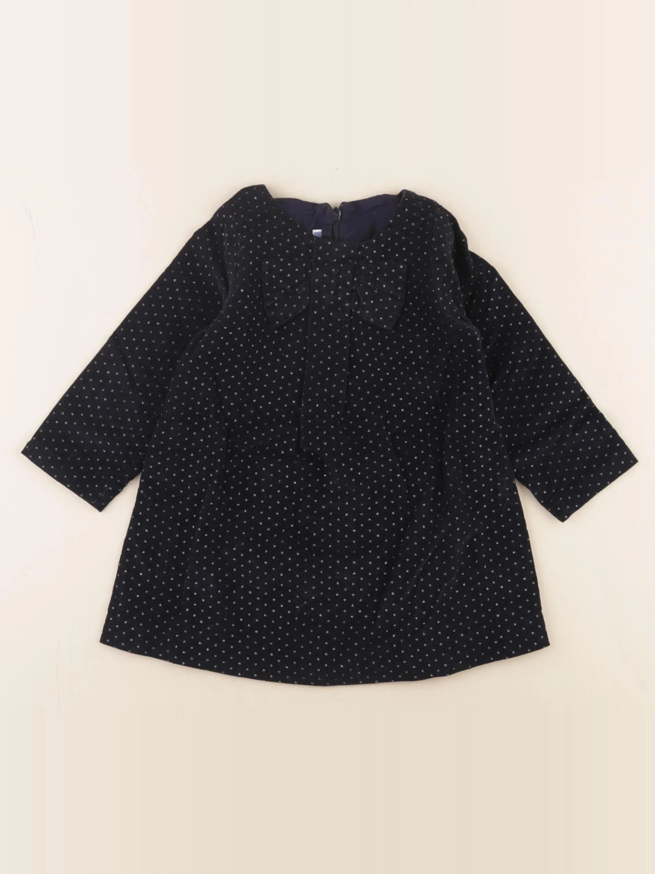 Jacadi - robe bleu, argent - 18 mois