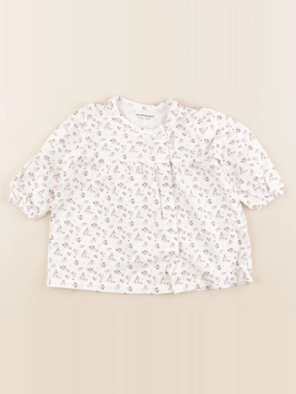 Vertbaudet - robe blanc - 3 mois